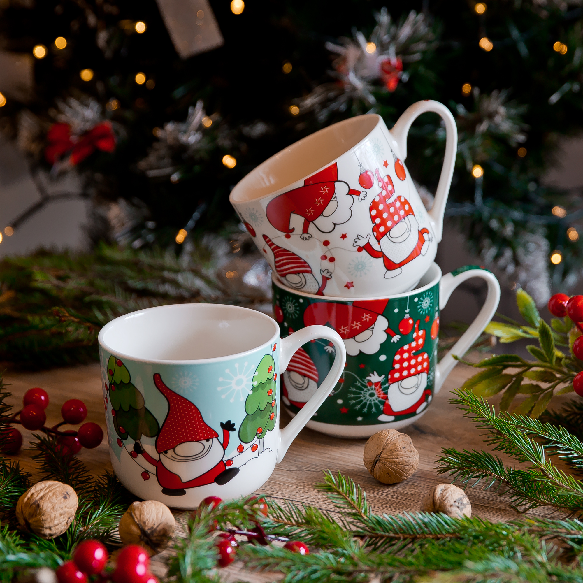 Kaffeebecher Gnome 455 ml weiß AMBITION