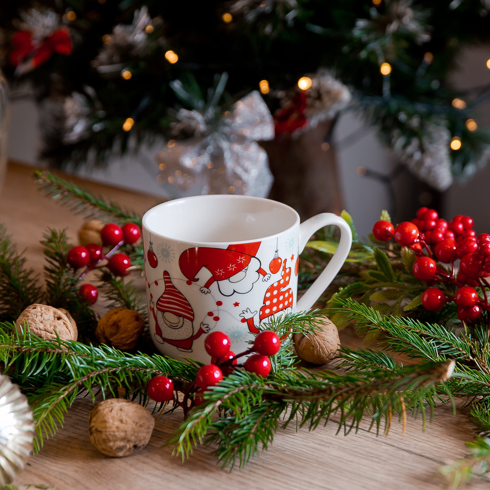 Kaffeebecher Gnome 455 ml weiß AMBITION