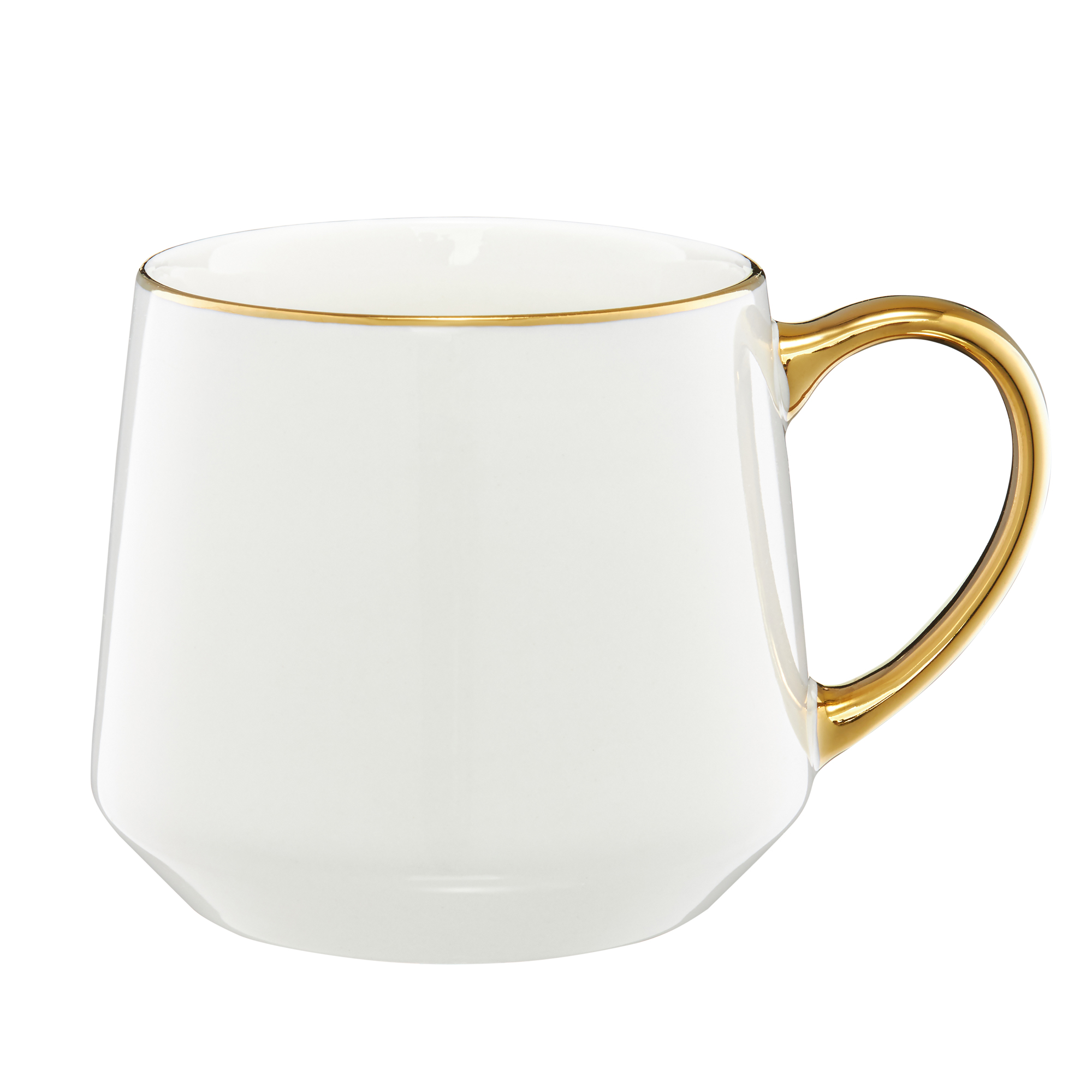 Becher Set Royal 460 ml 4-teilig weiß-golden AMBITION