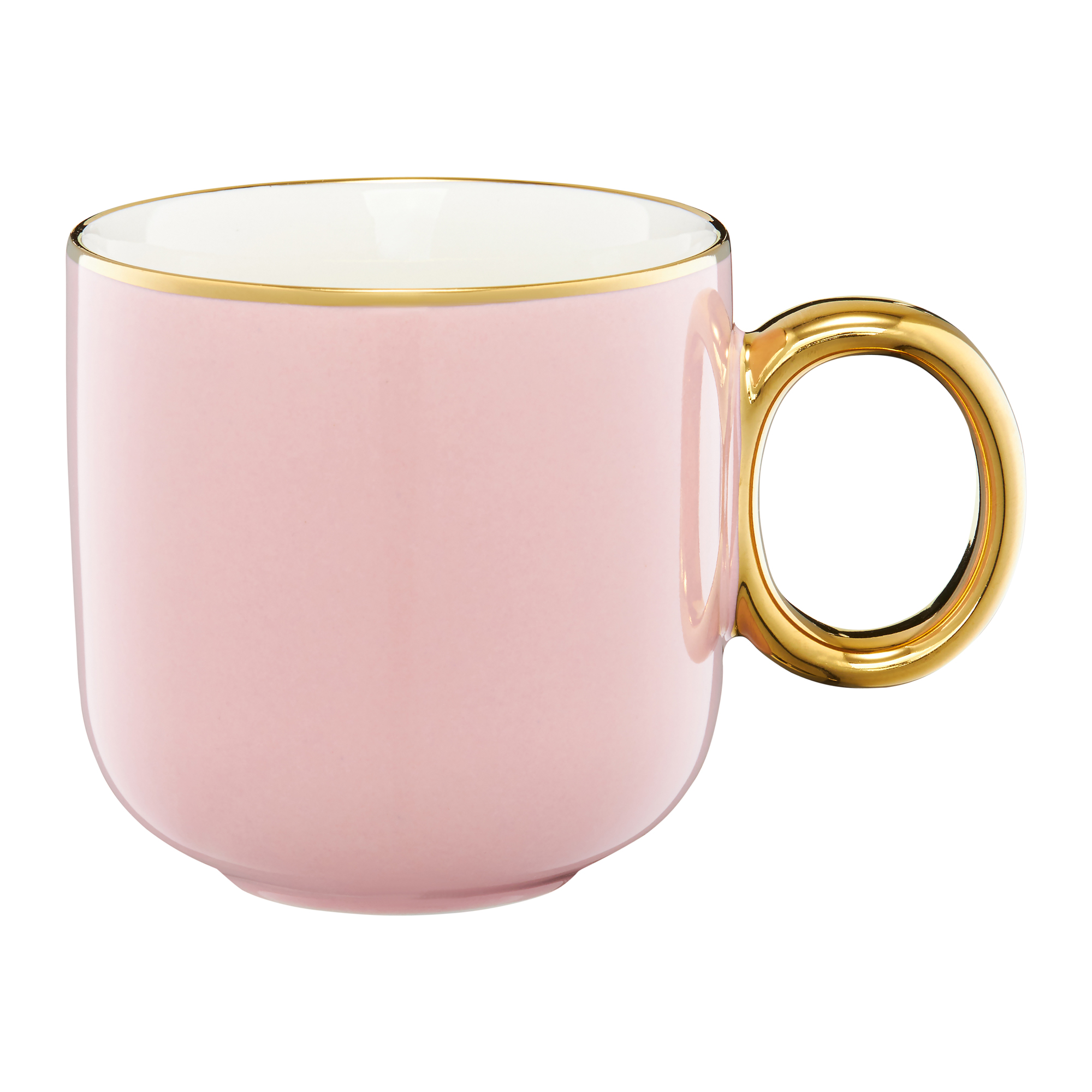 Sada 4 porcelánových hrnků Royal Pink-Gold 380 ml AMBITION