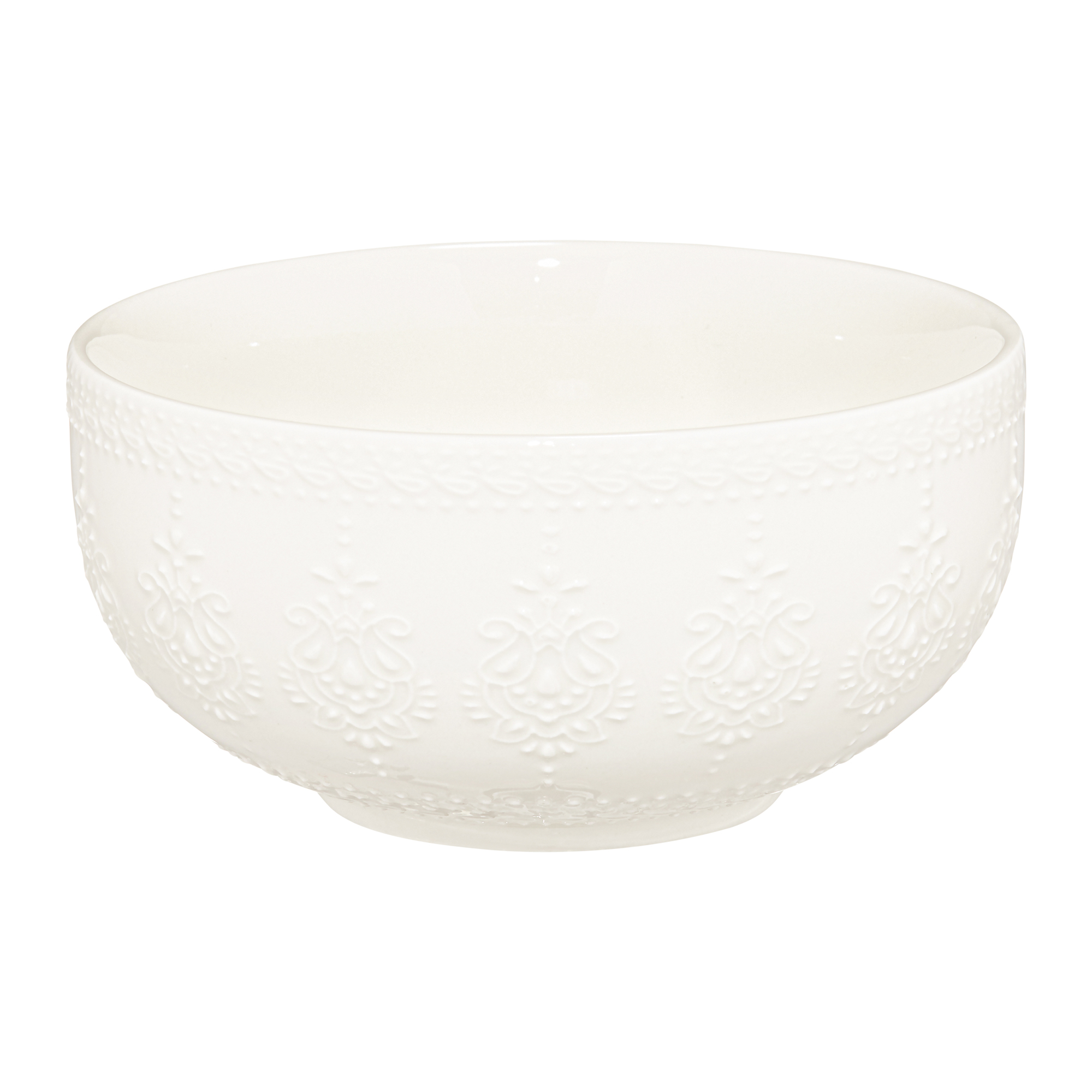 Porcelánová salátová mísa Galactic White Paisley 13 cm AMBITION