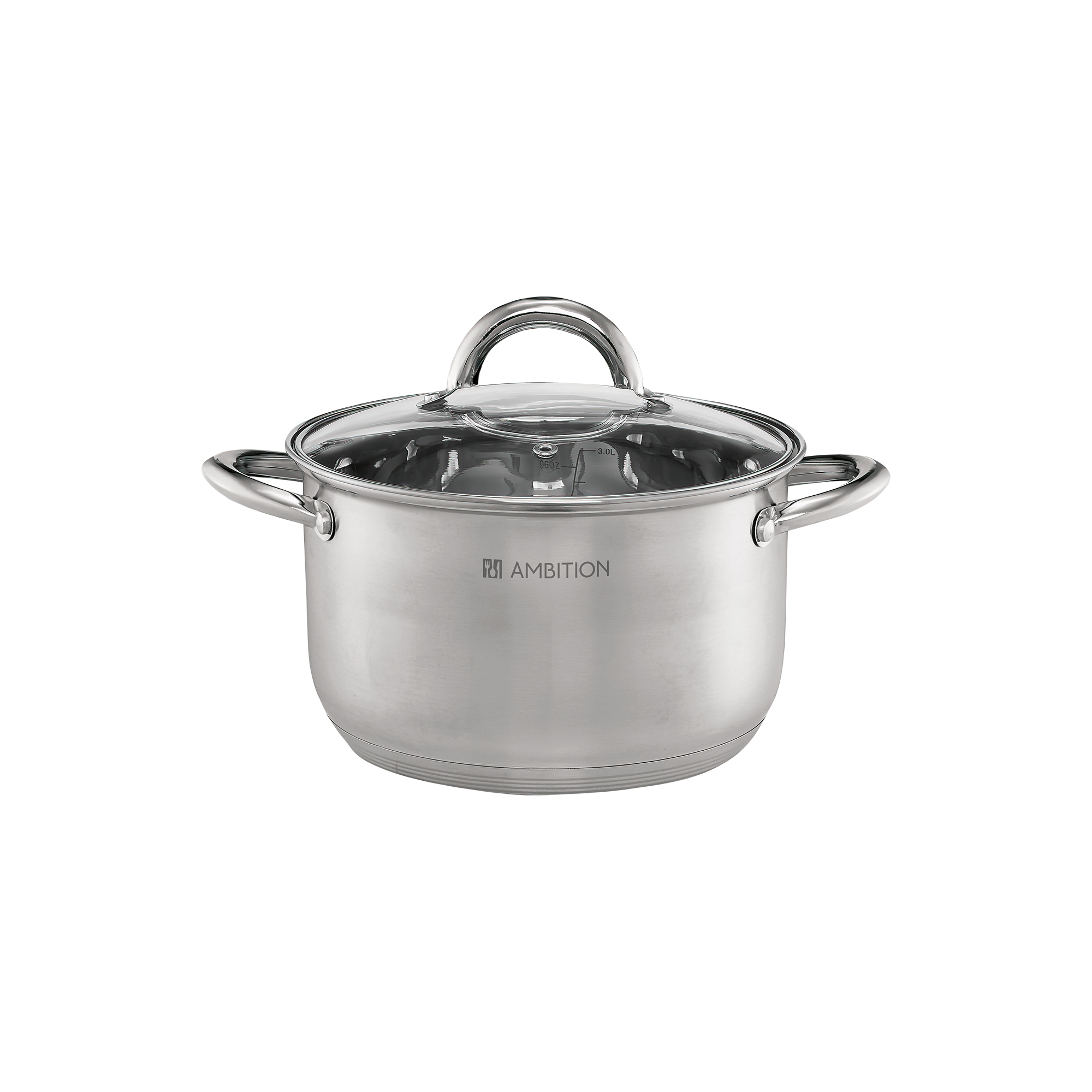 Garnek stalowy z pokrywką 18 cm 2,5 l Solar 