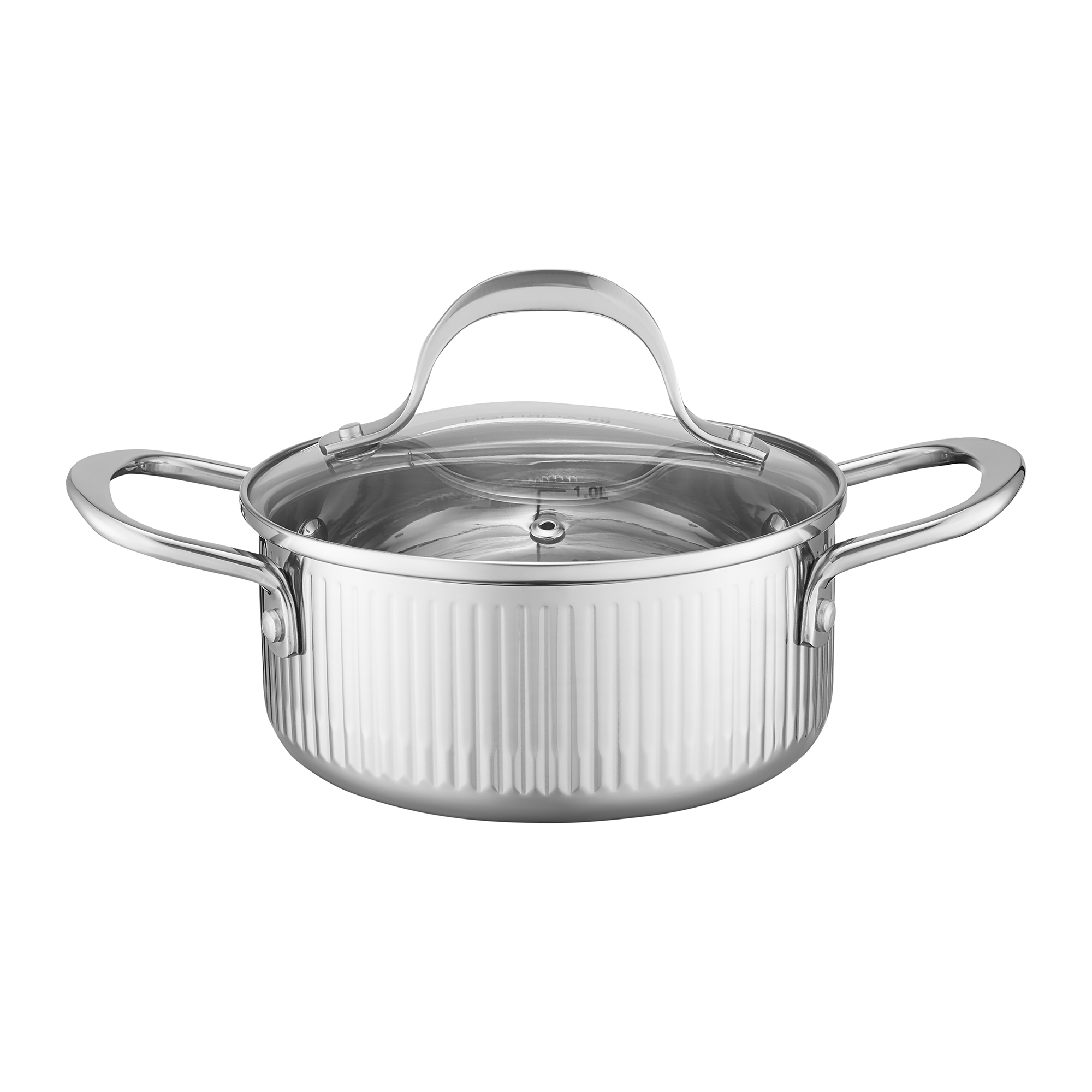 Nerezový hrnec s poklicí Curly 16 cm AMBITION