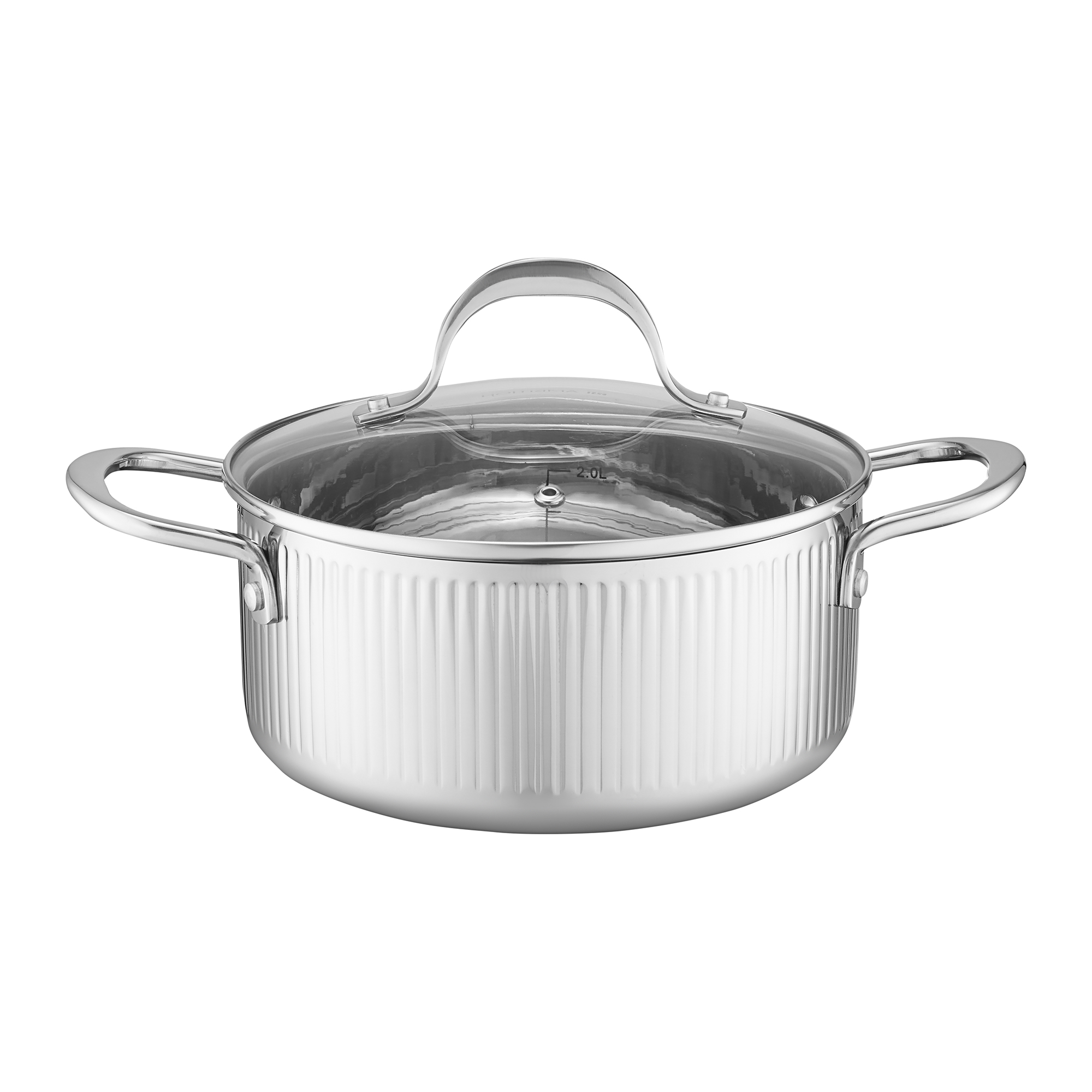 Nerezový hrnec s poklicí Curly 20 cm AMBITION