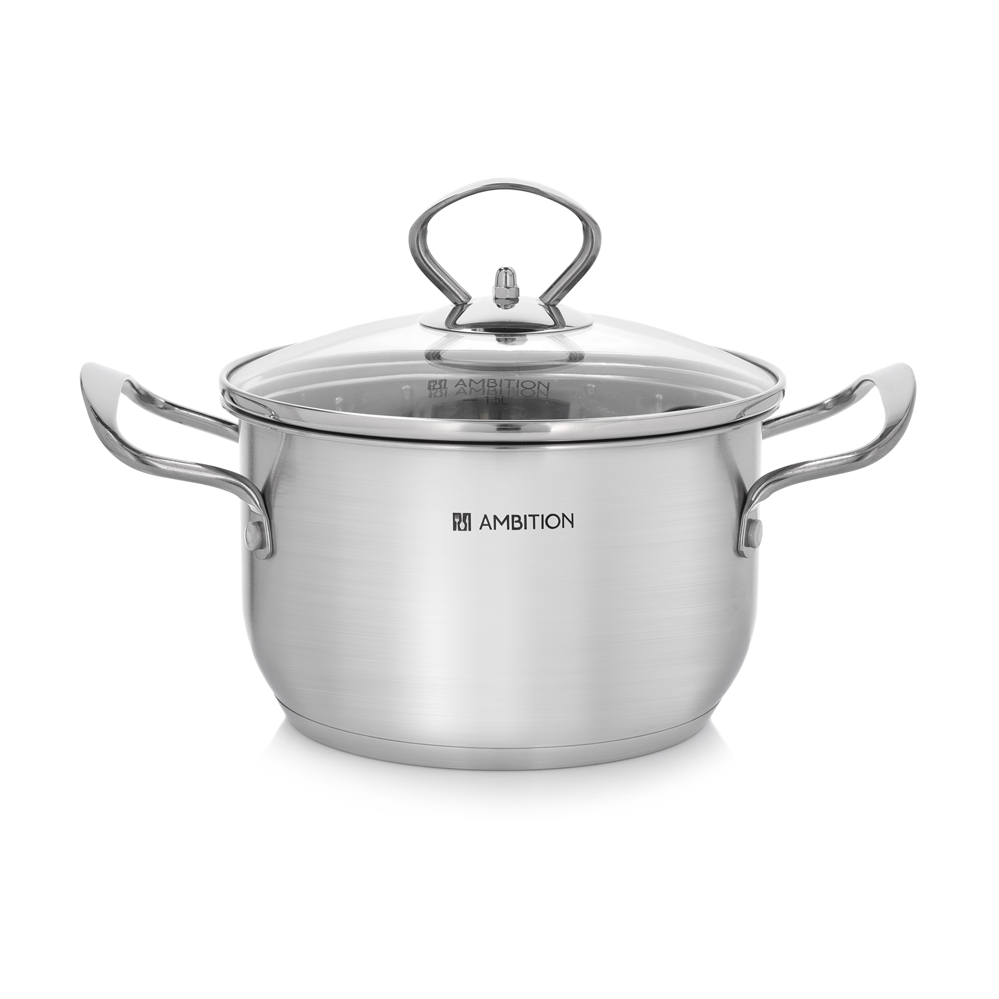 Garnek stalowy z pokrywką Petite 16 cm 1,9 l AMBITION