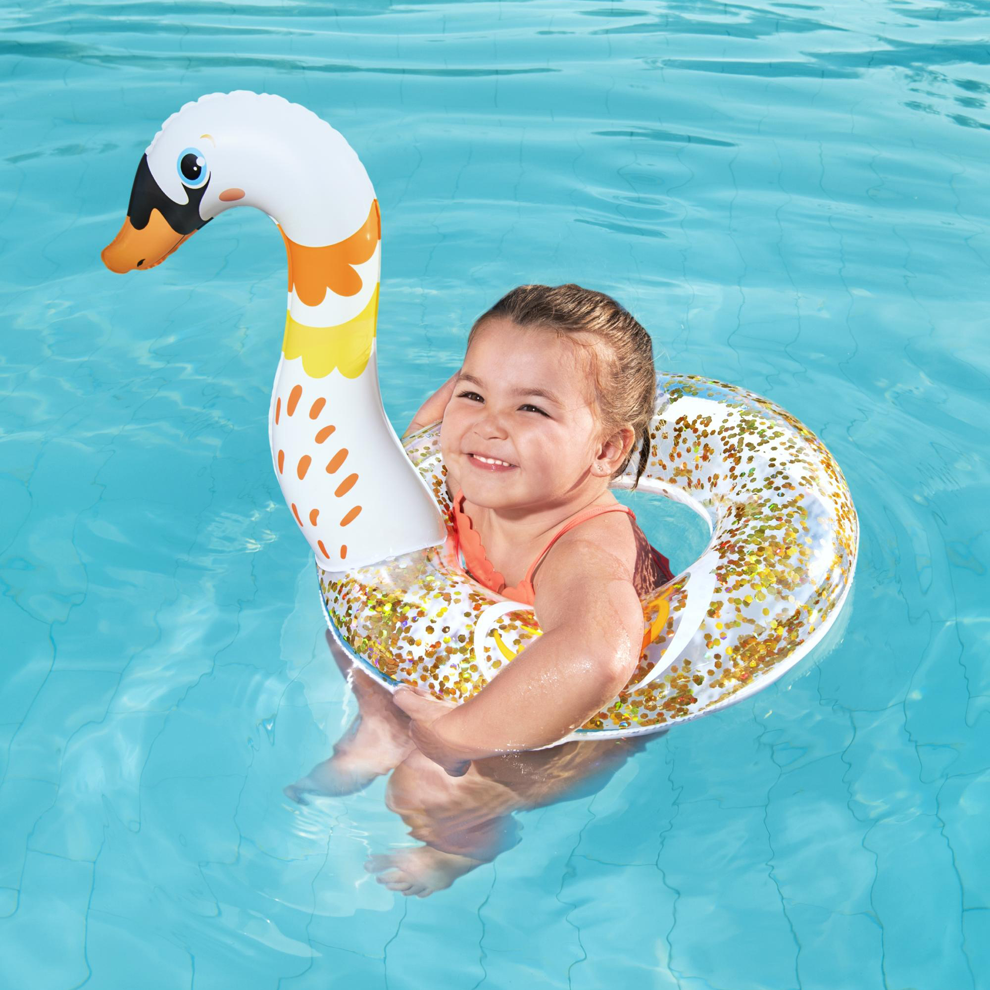 Nafukovací plavecký kruh Shimmer'n'float 61 cm MIX VZORŮ BESTWAY