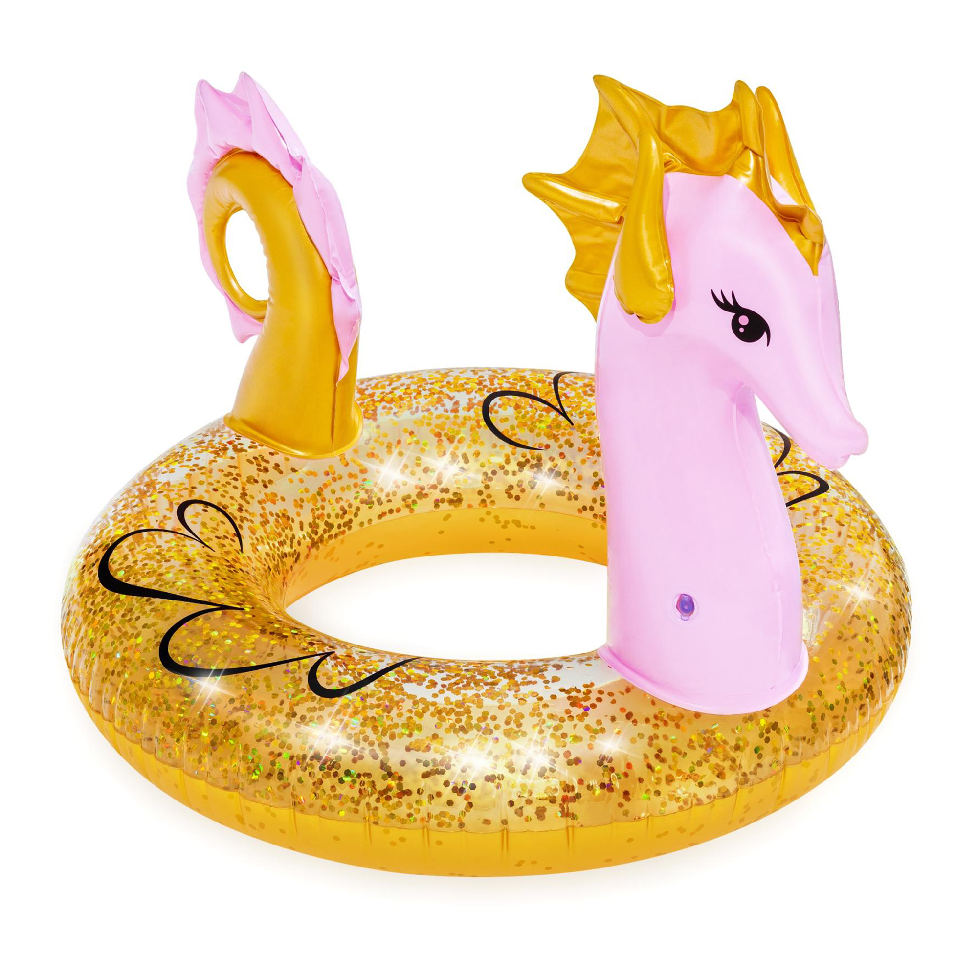 Schwimmring Glitter Seahorse 115 x 104 cm BESTWAY