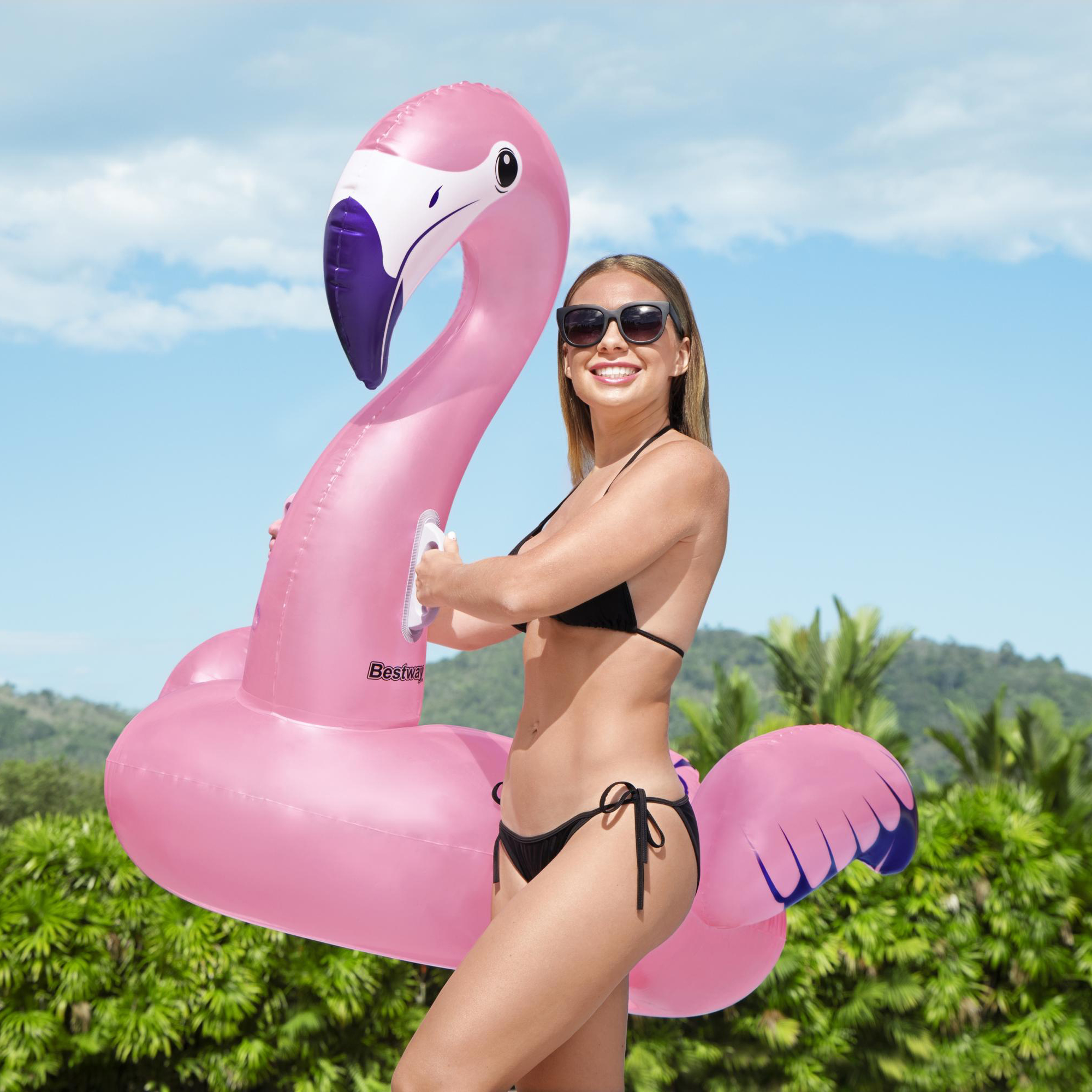 Schwimmflamingo 153 x 143 cm BESTWAY