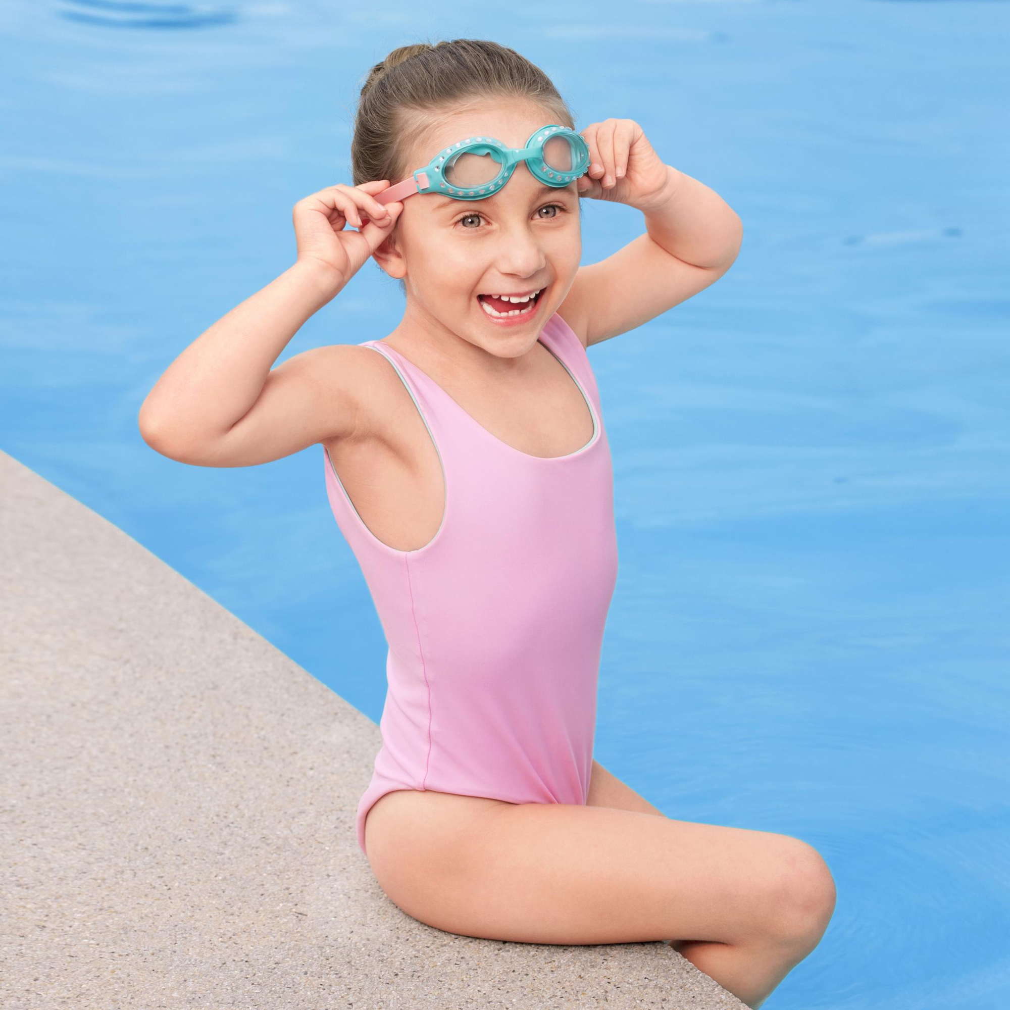 Ochranné plavecké detské okuliare Hydro Swim Sparkle'n'Shine MIX FAREB BESTWAY