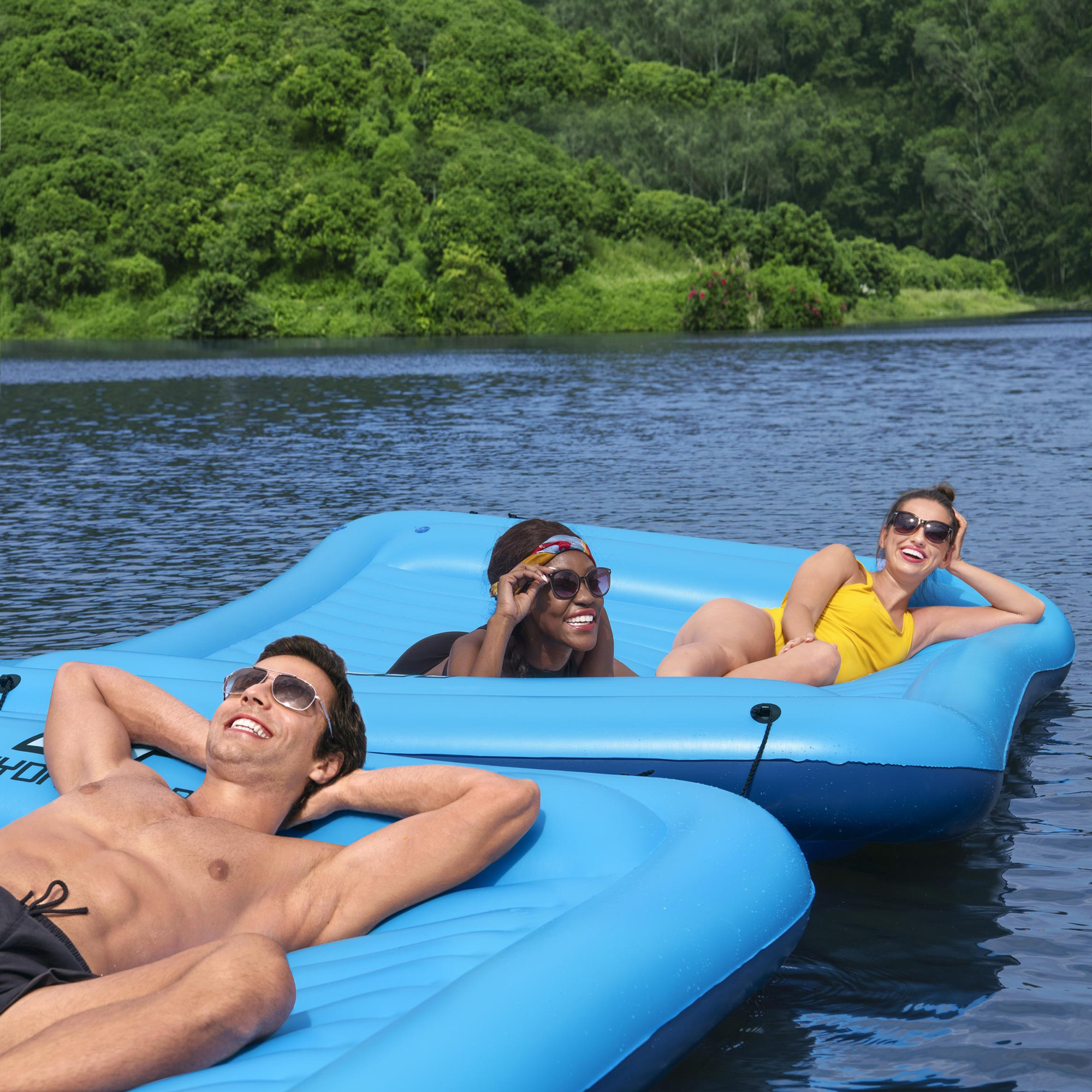 Luftmatratze mit Kopfstütze Sun Soaker 290 x 191 cm BESTWAY