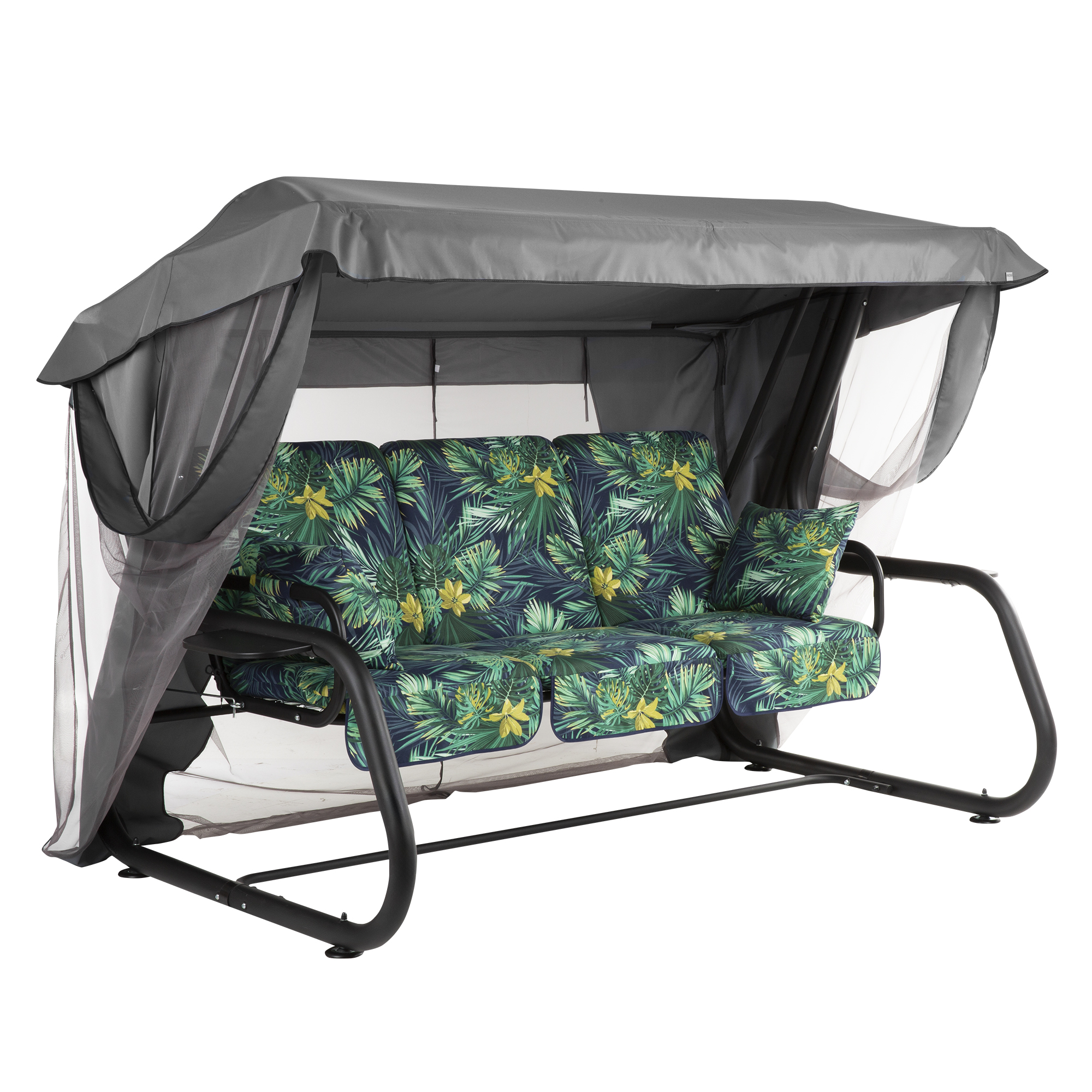 Zahradní houpačka Venezia s moskytiérou a bočními stolky G051-02PB PATIO