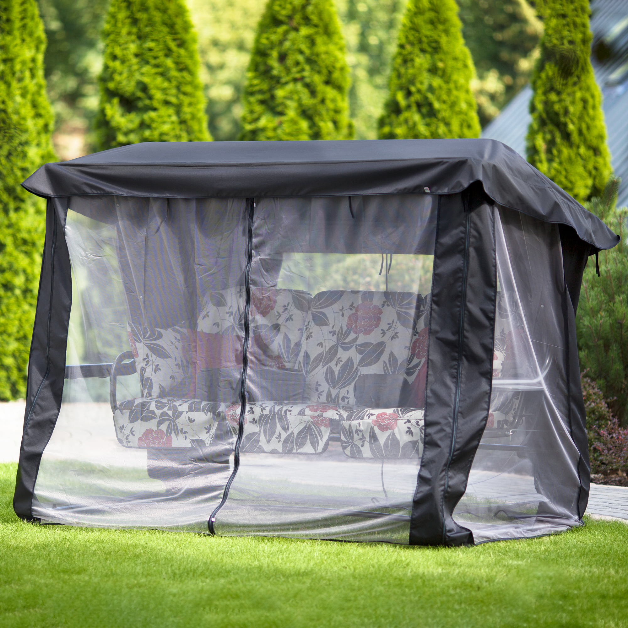 Hollywoodschaukel mit Moskitonetz Venezia Lux 4-Sitzer A034-07LB PATIO