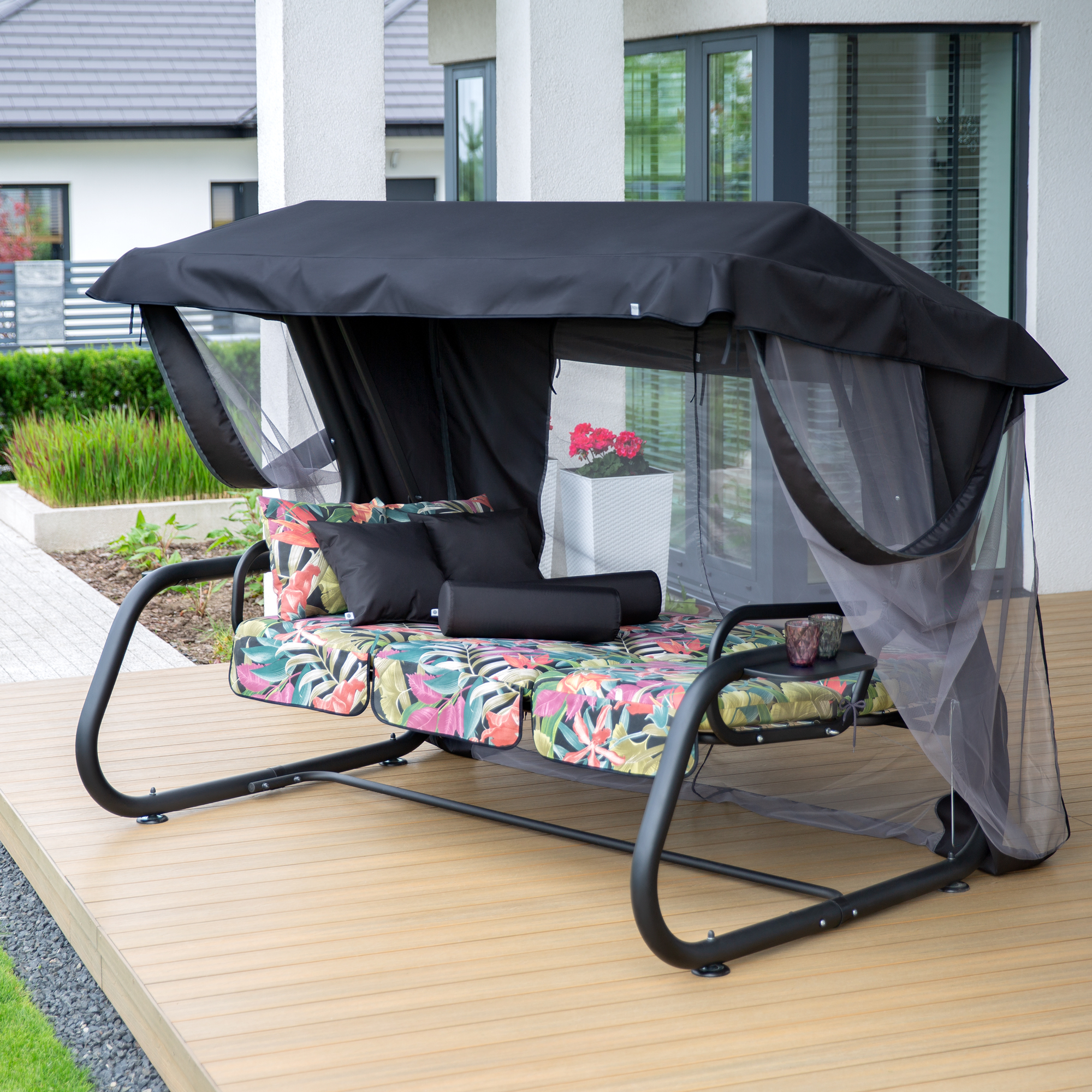 Dondolo da giardino Venezia Lux Black Edition G052-23IB PATIO