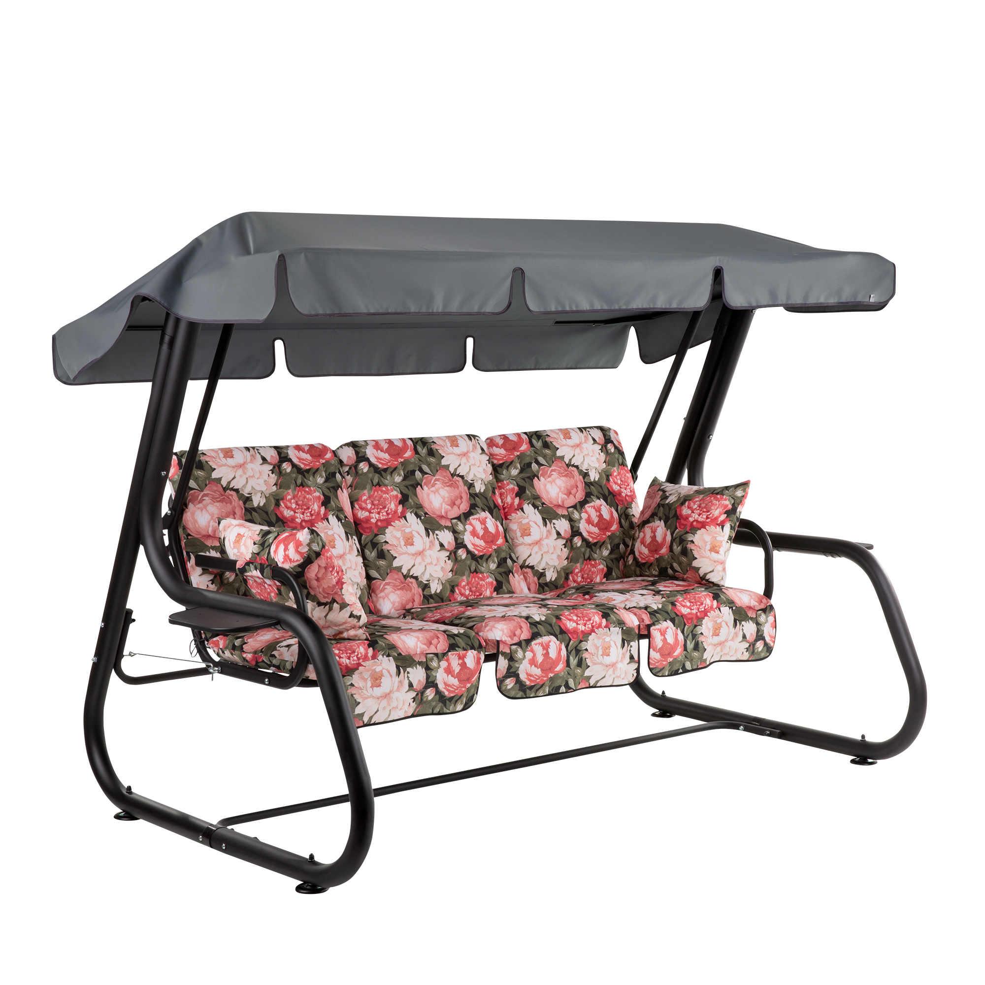 Zahradní houpačka Rimini Black Edition s bočními stolky A101-23PB PATIO