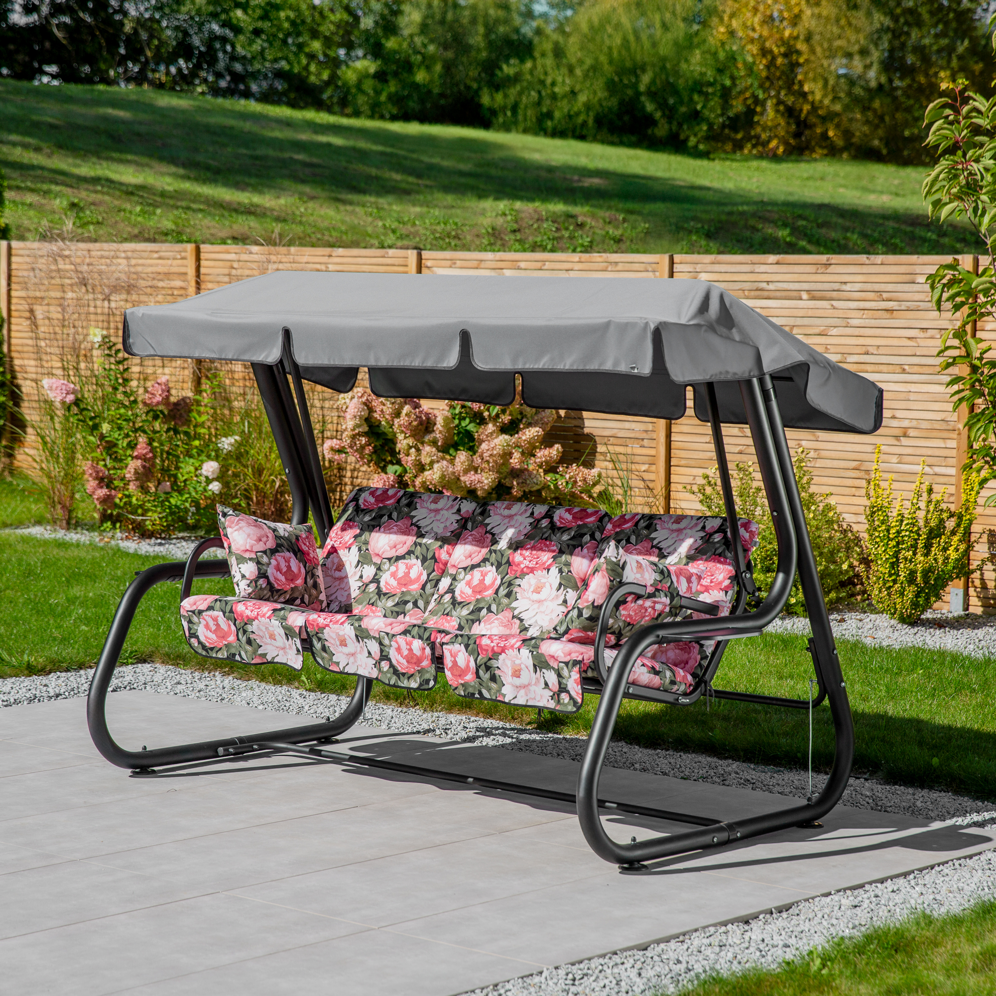 Dondolo da giardino Rimini Black Edition A101-23PB PATIO