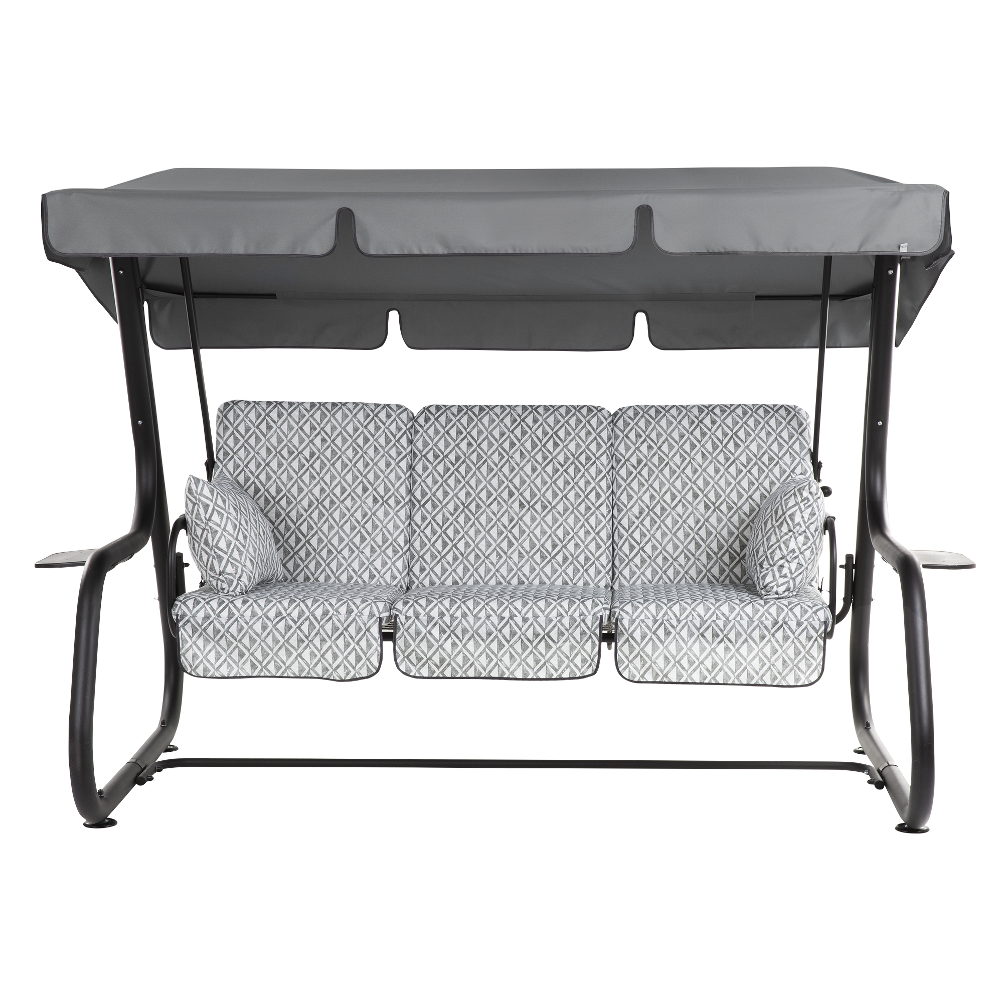 Zahradní houpačka Rimini Black Edition s bočními stolky H039-06PB PATIO