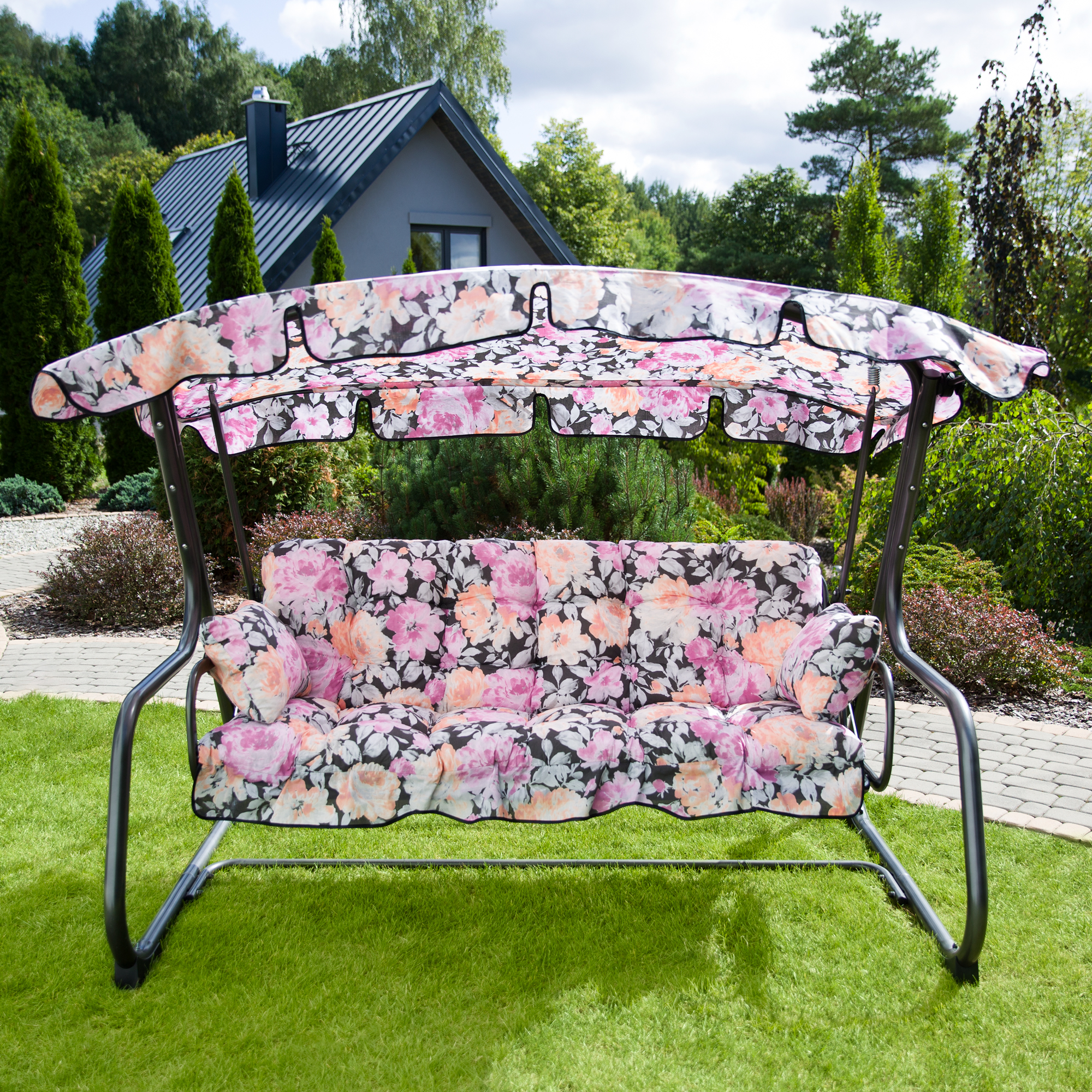 Hollywoodschaukel mit Sonnendach 4-Sitzer Ravenna A093-23PB PATIO