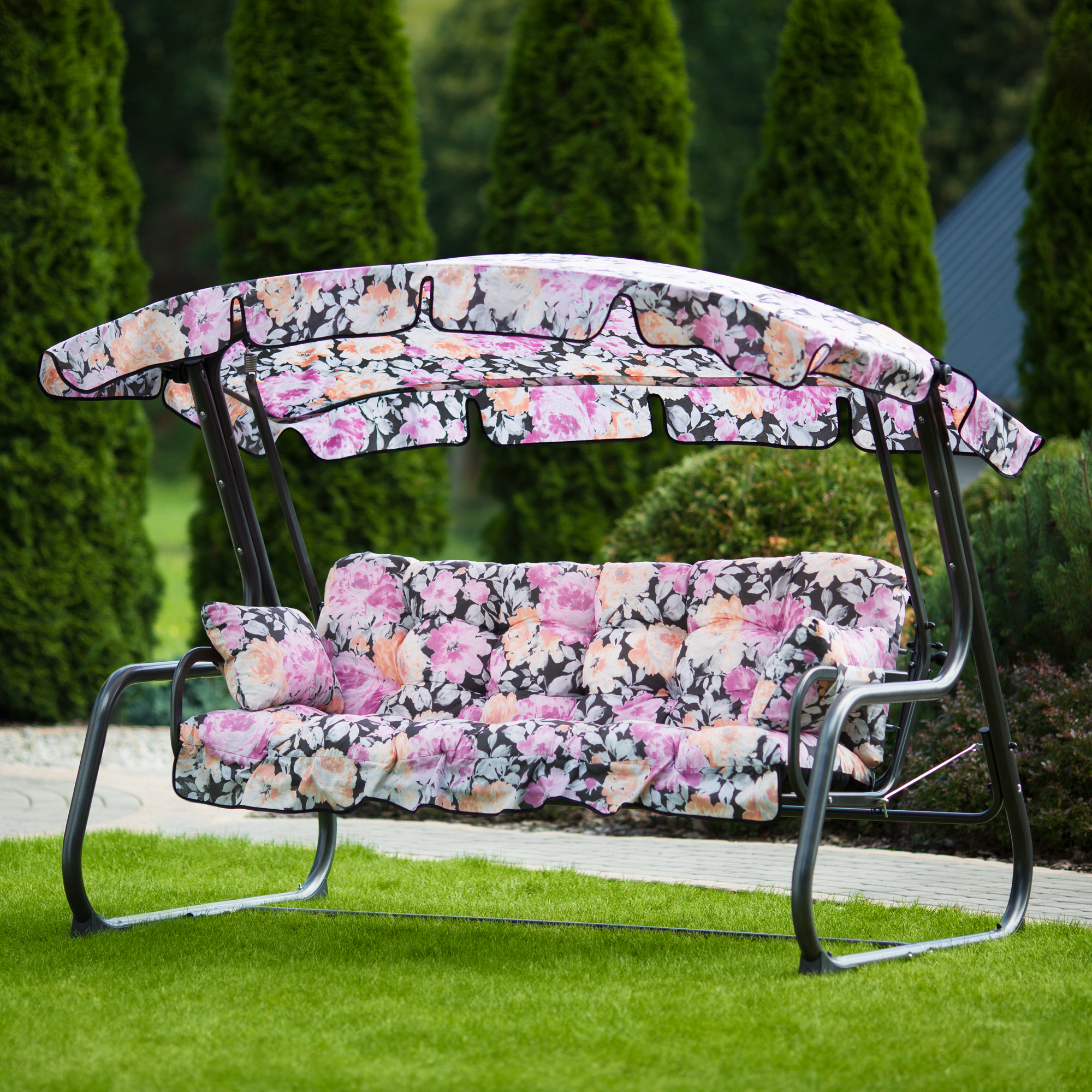 Hollywoodschaukel mit Sonnendach 4-Sitzer Ravenna A093-23PB PATIO