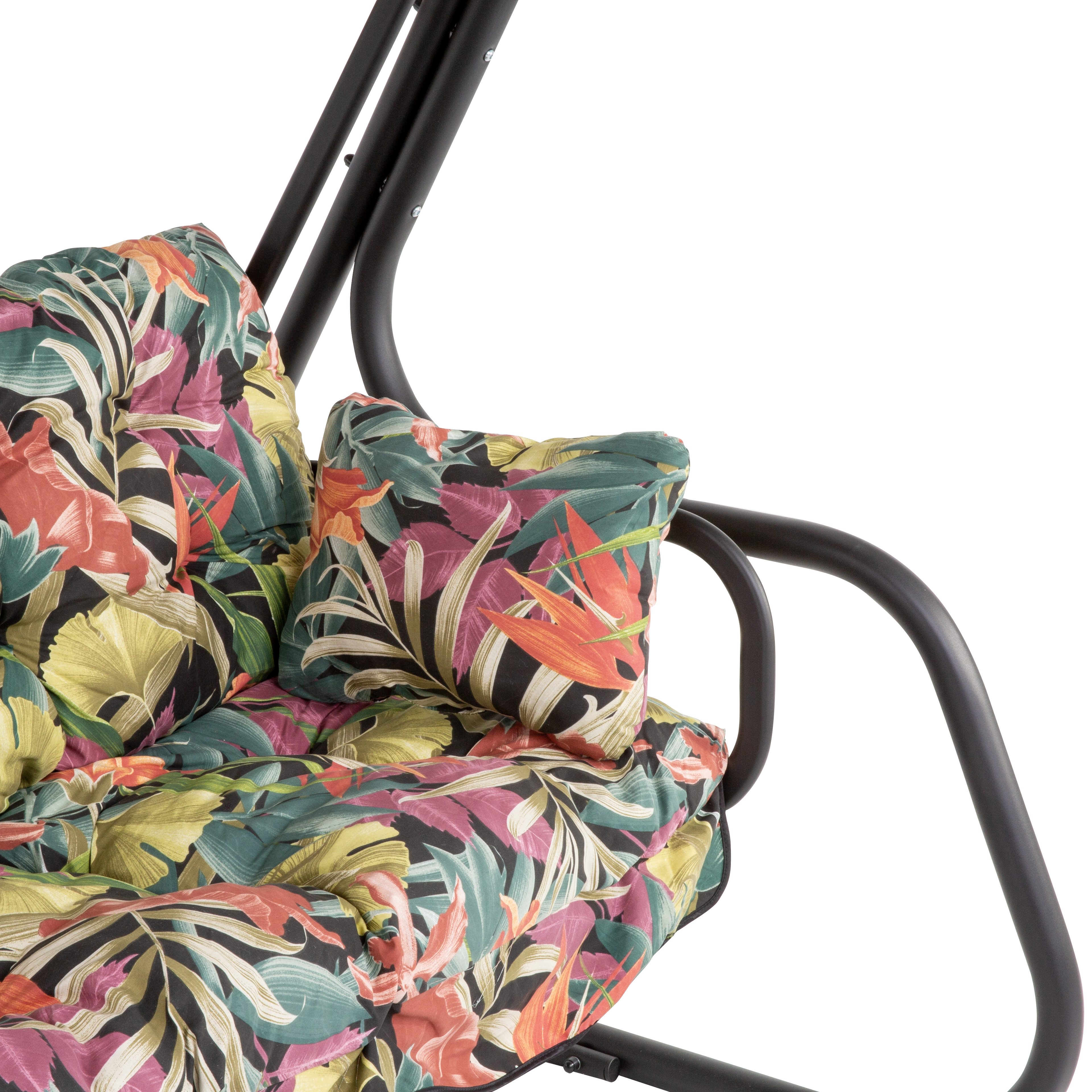 Záhradná hojdačka Ravenna Black Editon s bočnými stolíkmi G052-23IB PATIO