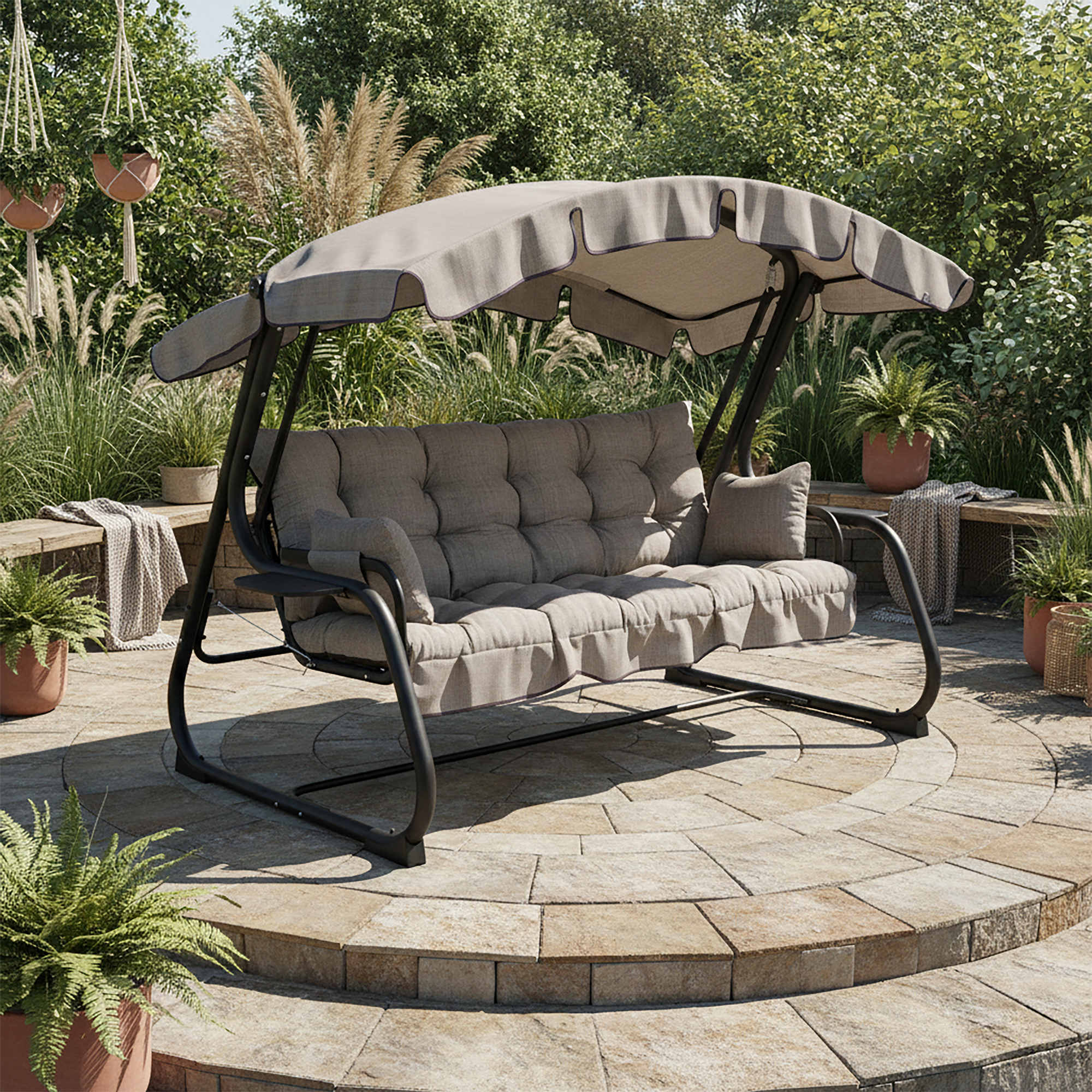 Balancín de jardín Ravenna Black Edition H024-04IB PATIO