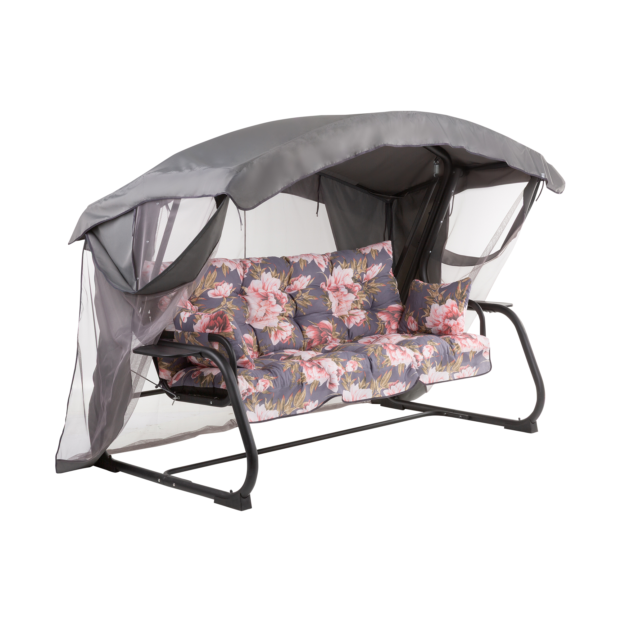 Hollywoodschaukel mit Moskitonetz Ravenna Black Edition A098-01PB PATIO