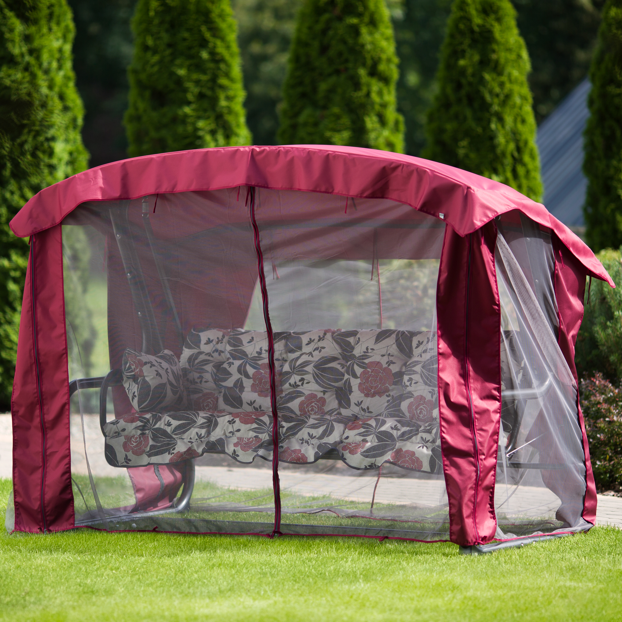 Hollywoodschaukel mit Moskitonetz 4-Sitzer Ravenna Lux A034-07LB PATIO