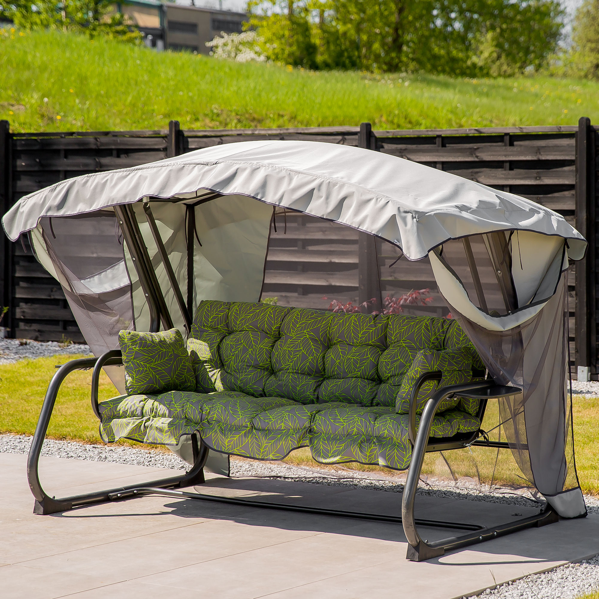 Záhradná hojdačka Ravenna Lux s moskytiérou G032-22PB PATIO