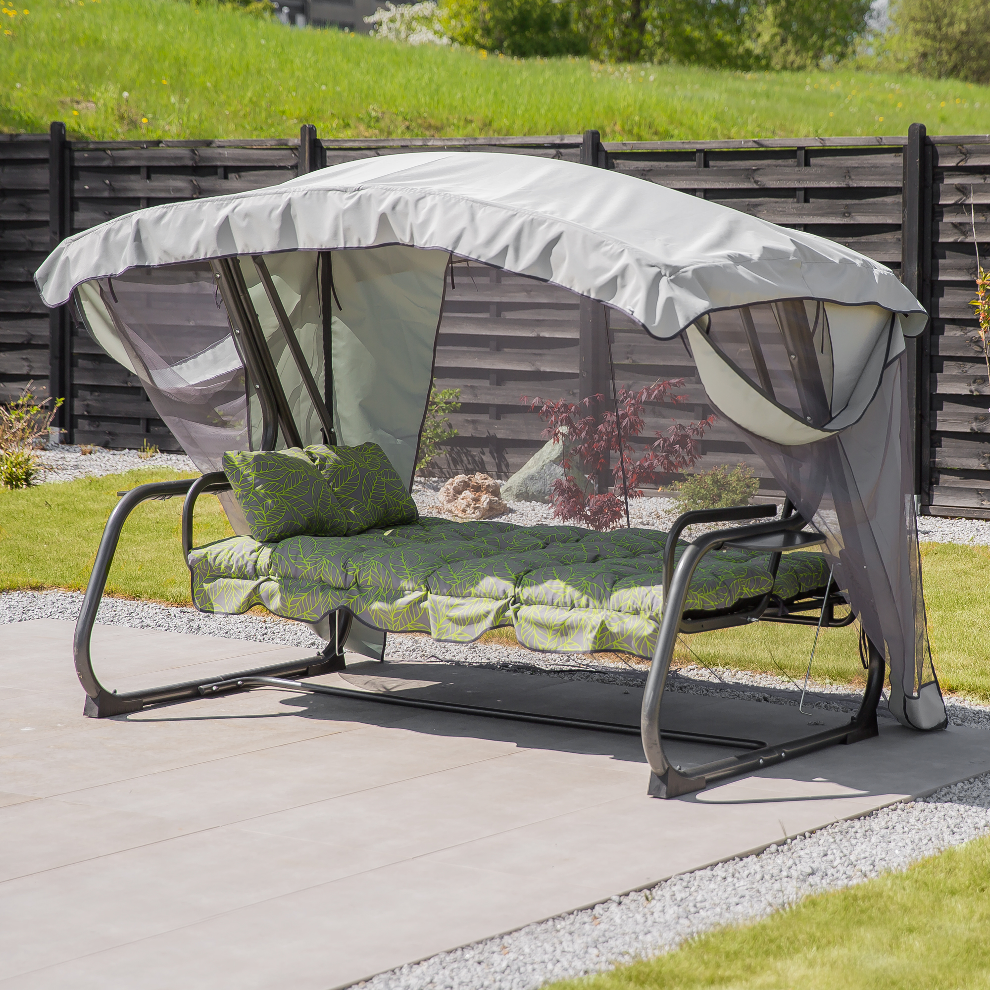 Záhradná hojdačka Ravenna Lux s moskytiérou G032-22PB PATIO