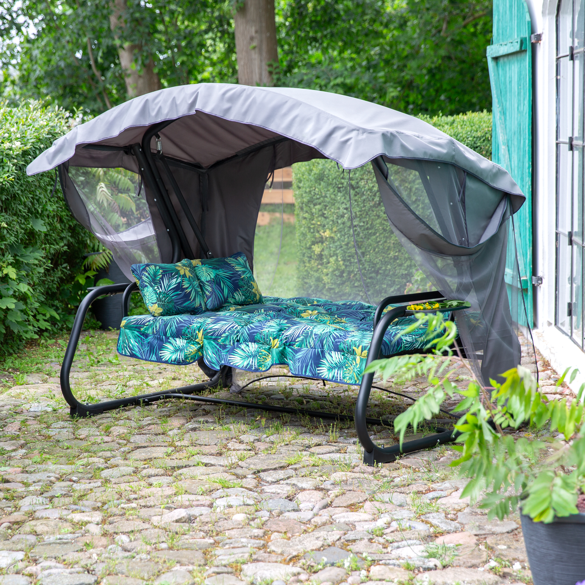 Dondolo da giardino Ravenna Lux Black Edition G051-02IB PATIO