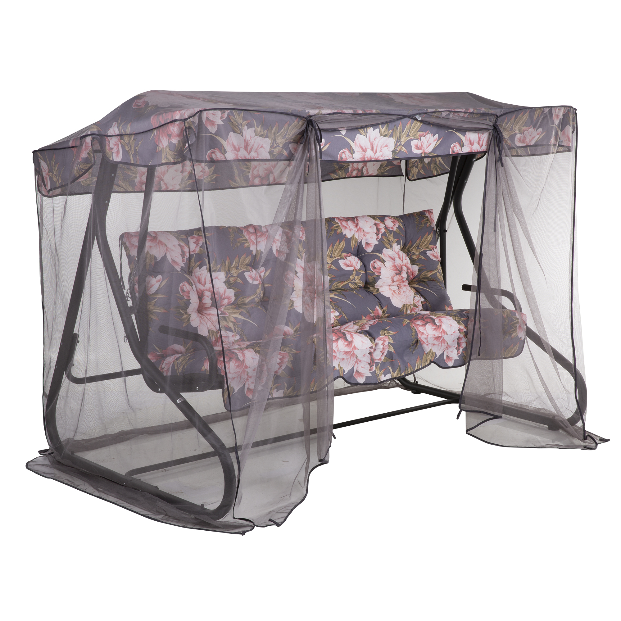 Hollywoodschaukel mit Dach Milano Black Edition A098-01PB PATIO