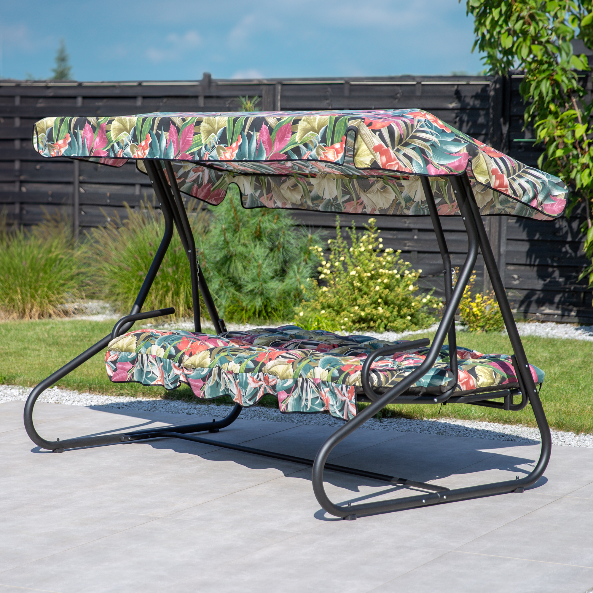 Dondolo da giardino Milano Black Edition G052-23IB PATIO