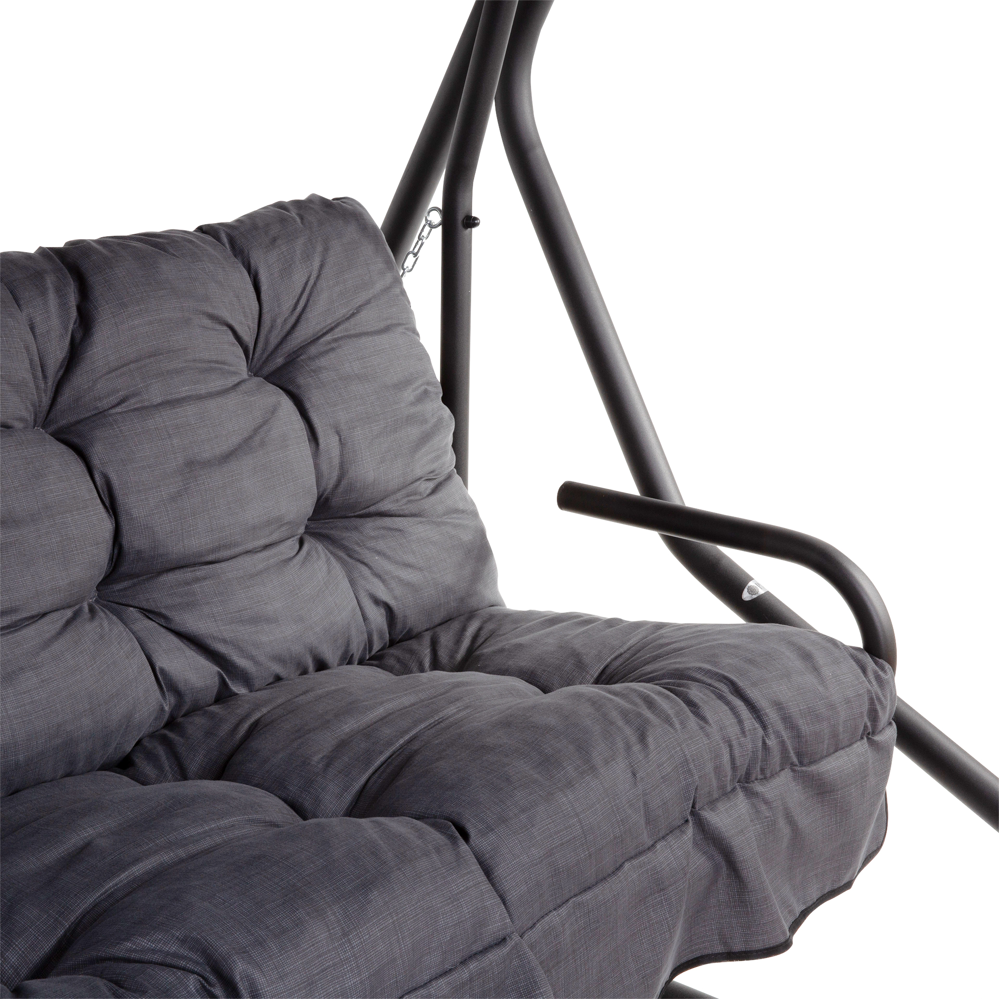 Hollywoodschaukel mit Dach  Milano Black Edition H024-07IB PATIO