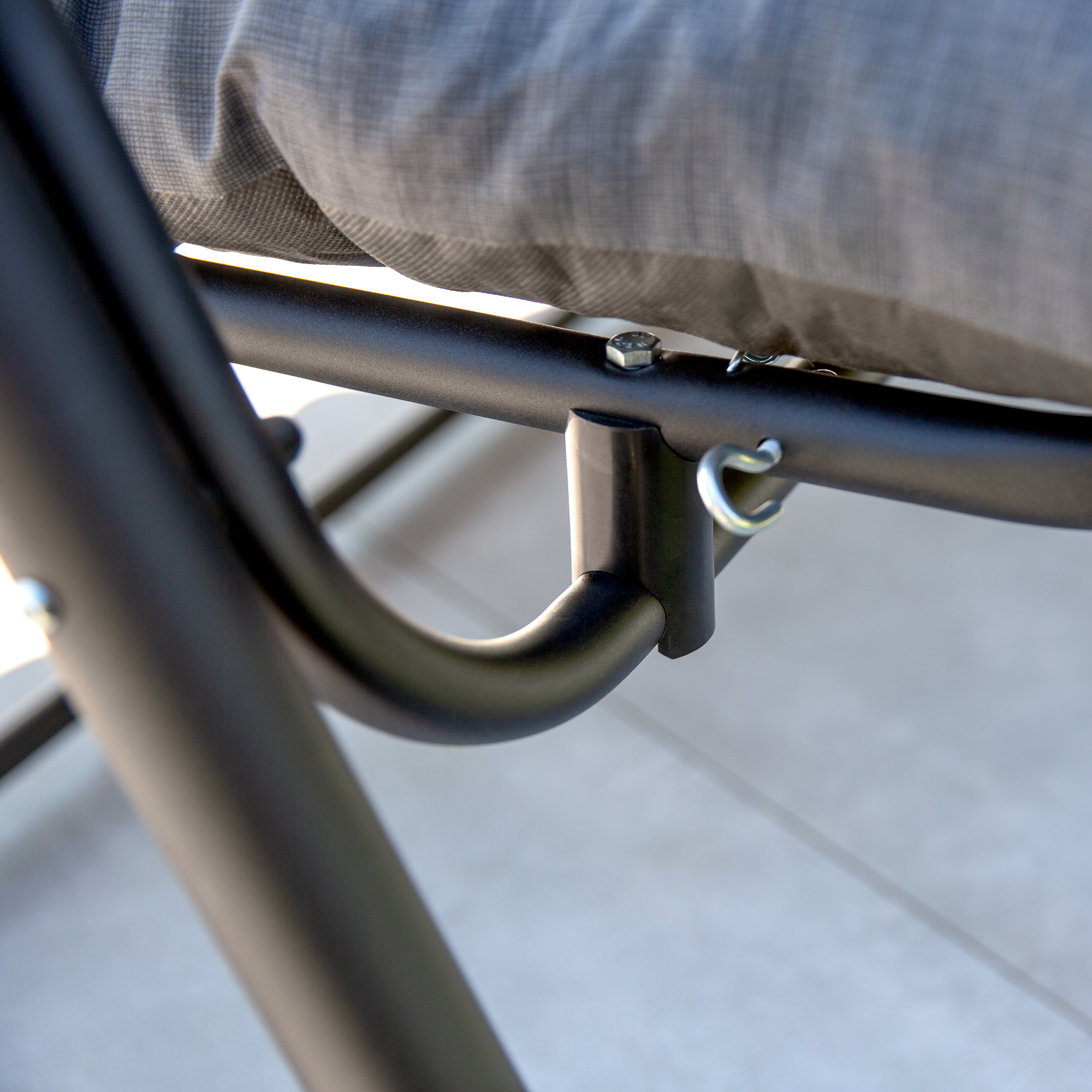 Hollywoodschaukel mit Dach  Milano Black Edition H024-07IB PATIO