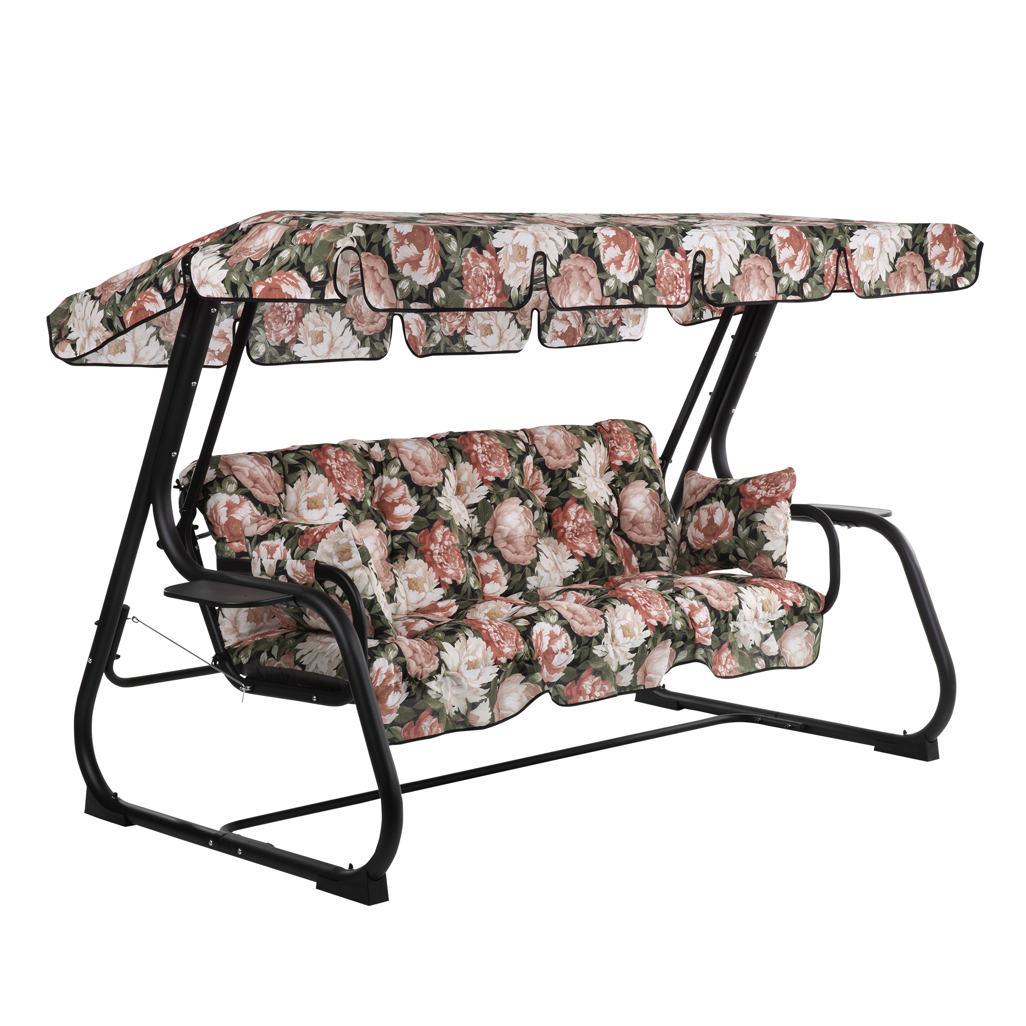Hollywoodschaukel mit Dach Parma Black Edition A011-05PB PATIO