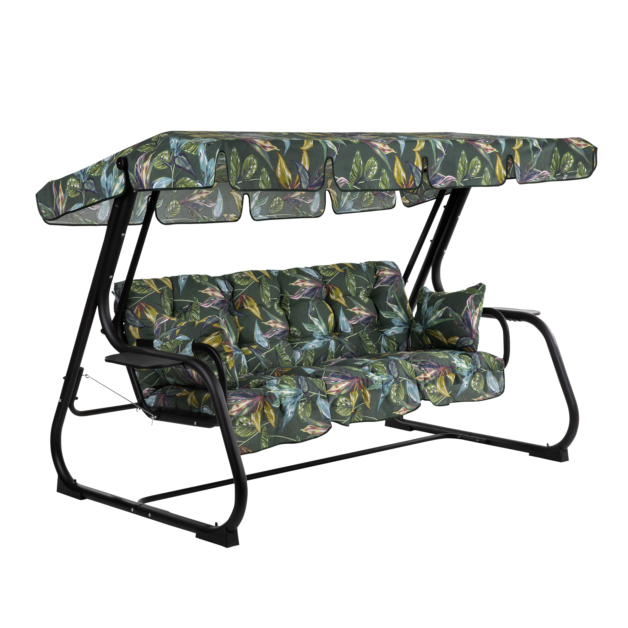 Hollywoodschaukel mit Dach Parma Black Edition G058-02PB PATIO