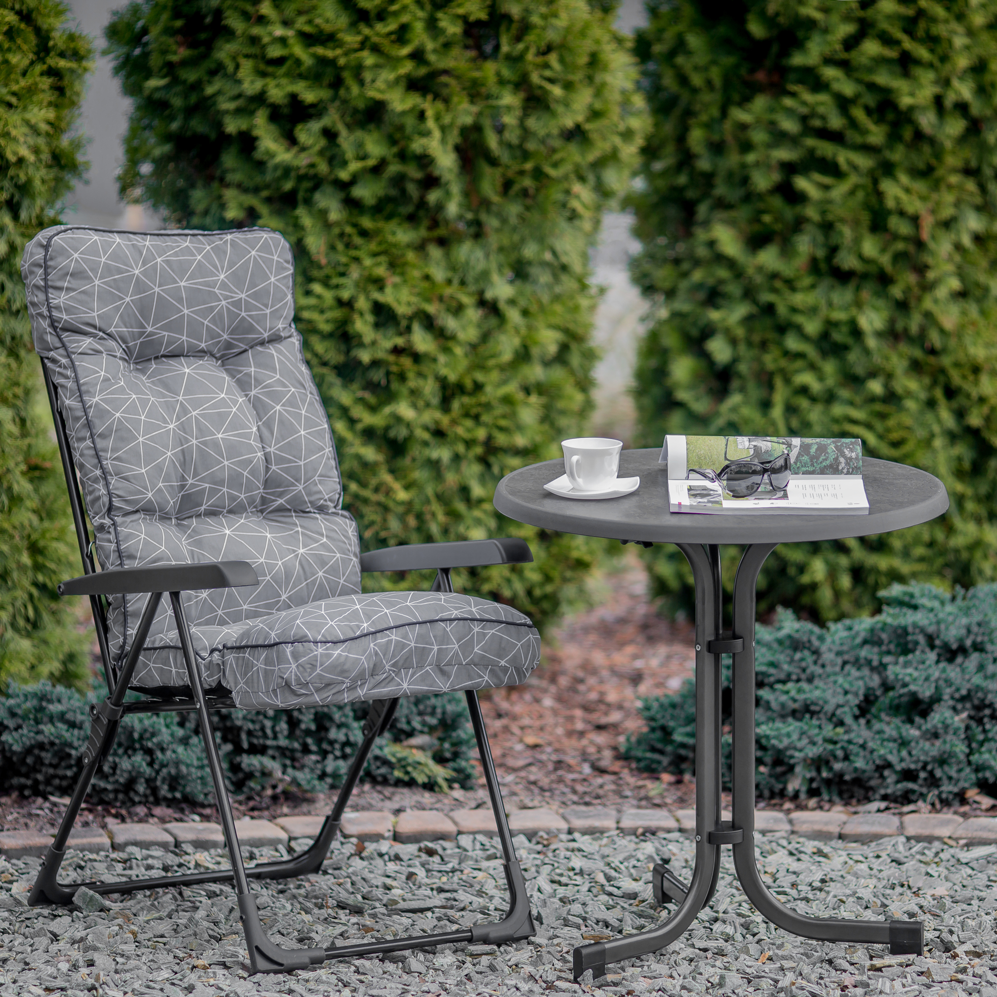 Záhradný stôl Dine & Relax Pizarra 60 cm (3 nôžky) PATIO