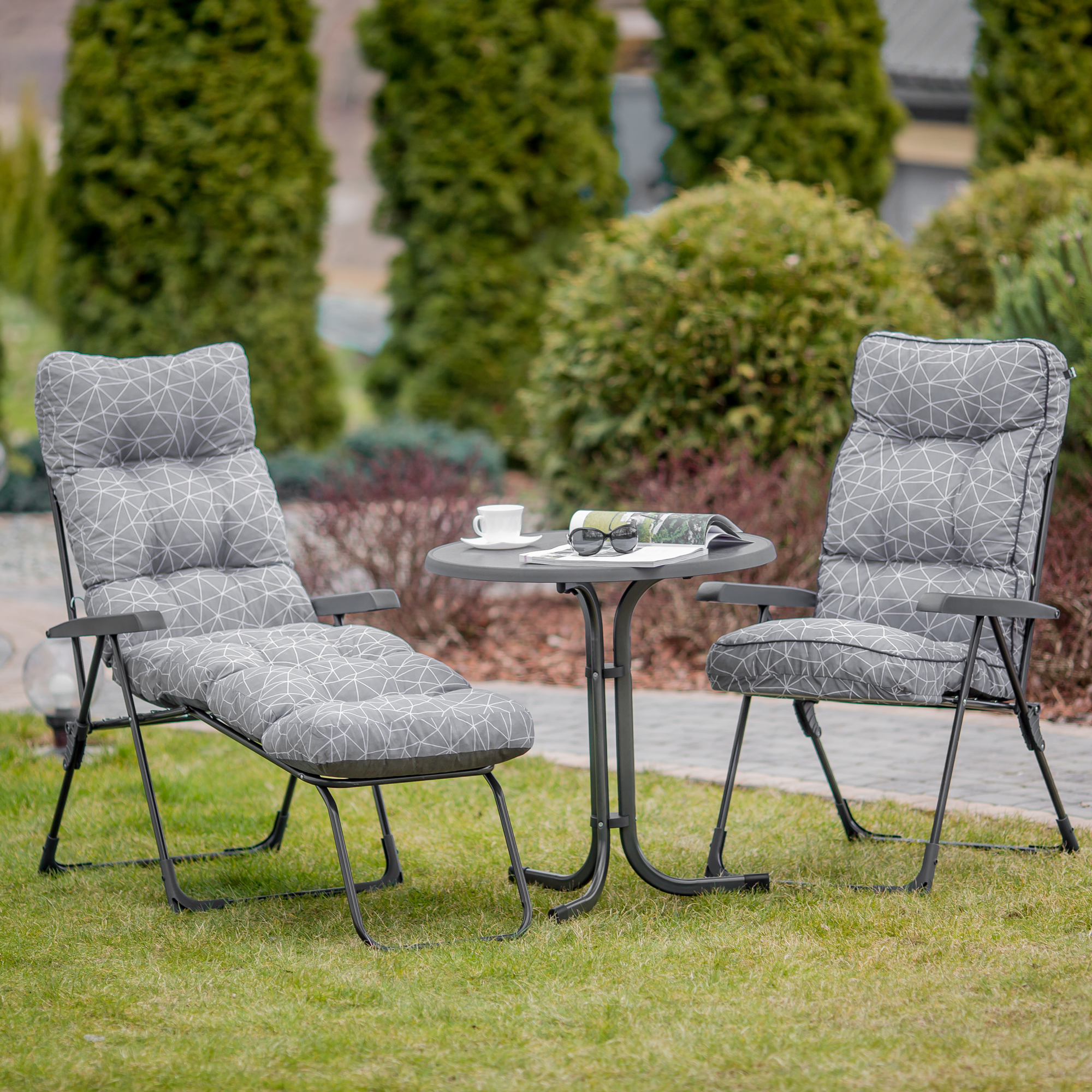 Záhradný stôl Dine & Relax Pizarra 60 cm (3 nôžky) PATIO
