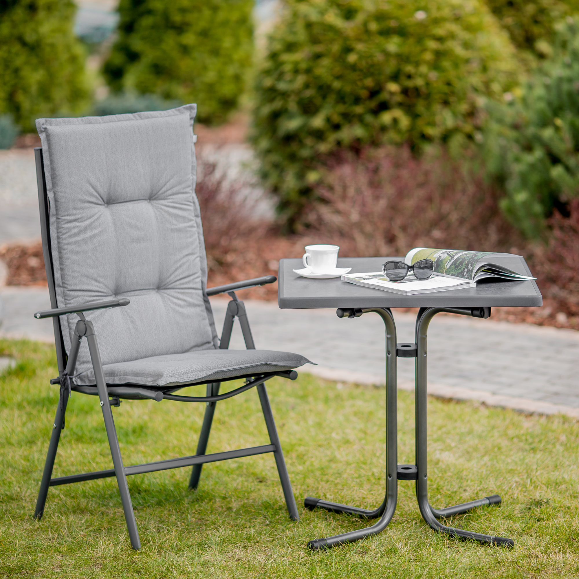 Záhradný skladací stôl Dine & Relax Pizarra 70 x 70 cm PATIO