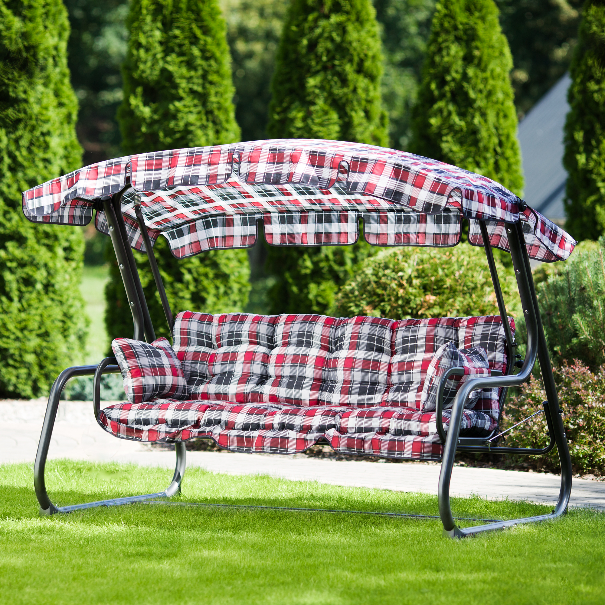 Hollywoodschaukel mit Sonnendach 4-Sitzer Ravenna B020-03PB PATIO