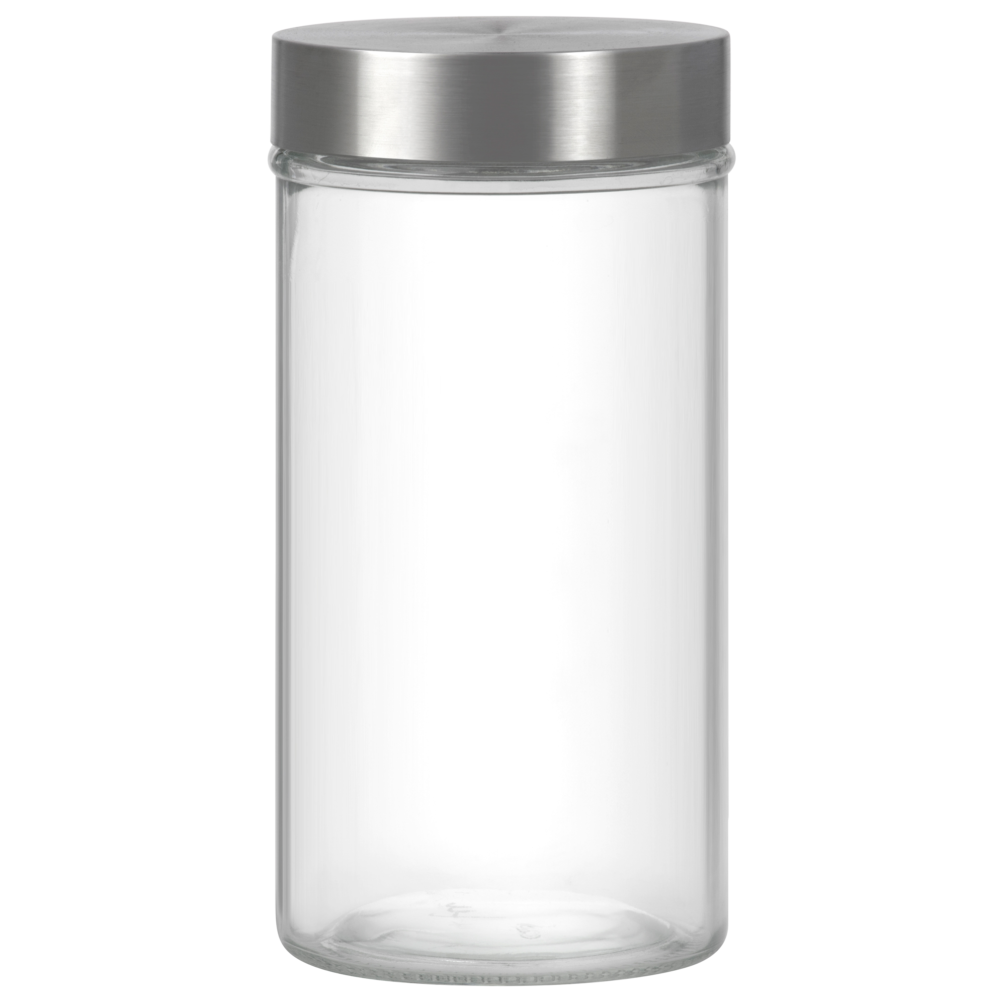 Vorratsglas rund Milos 1,3 l Silber DOMOTTI