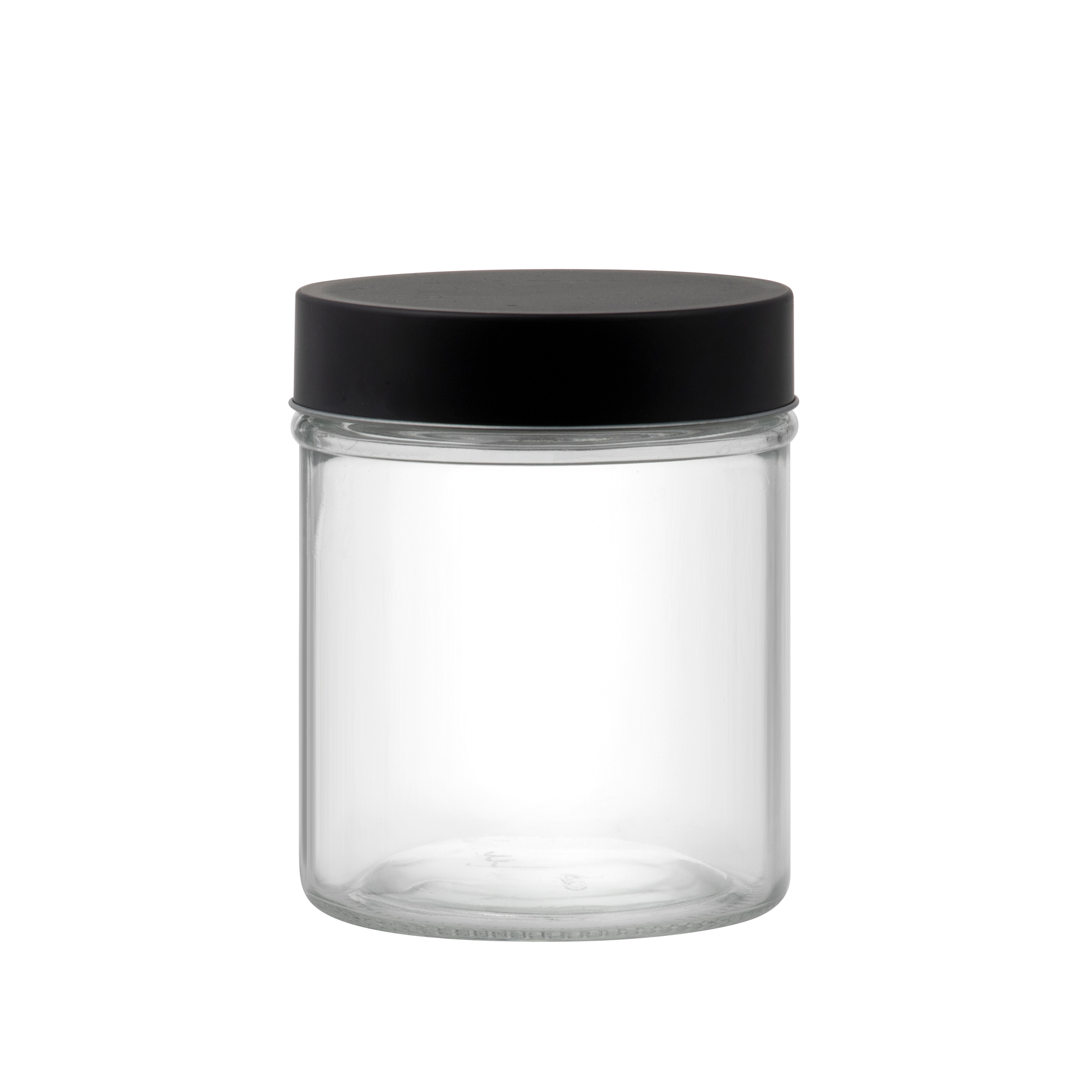 Vorratsglas rund Milos 700 ml Schwarz DOMOTTI