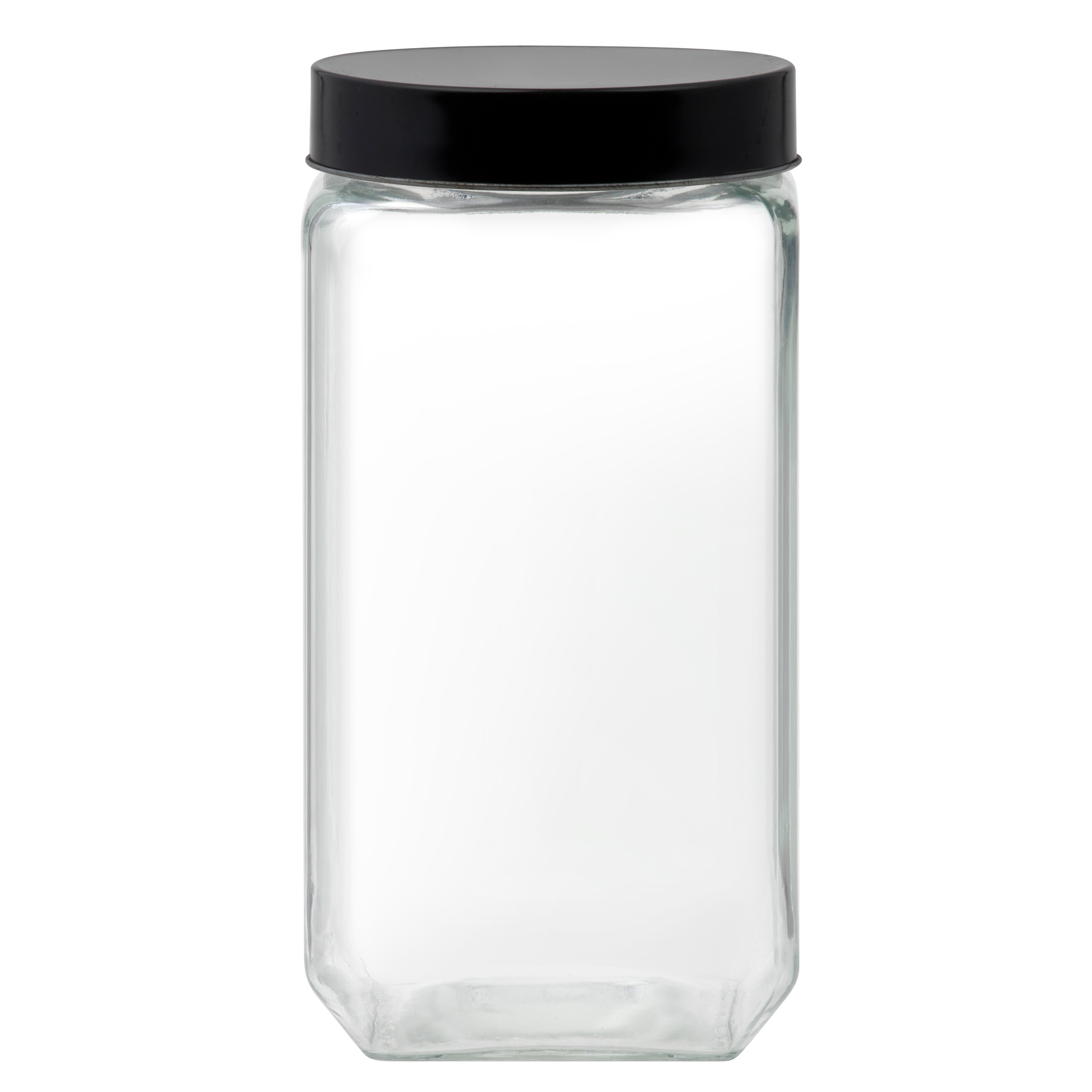 Vorratsglas quadratisch Milos 2,2 l Schwarz DOMOTTI