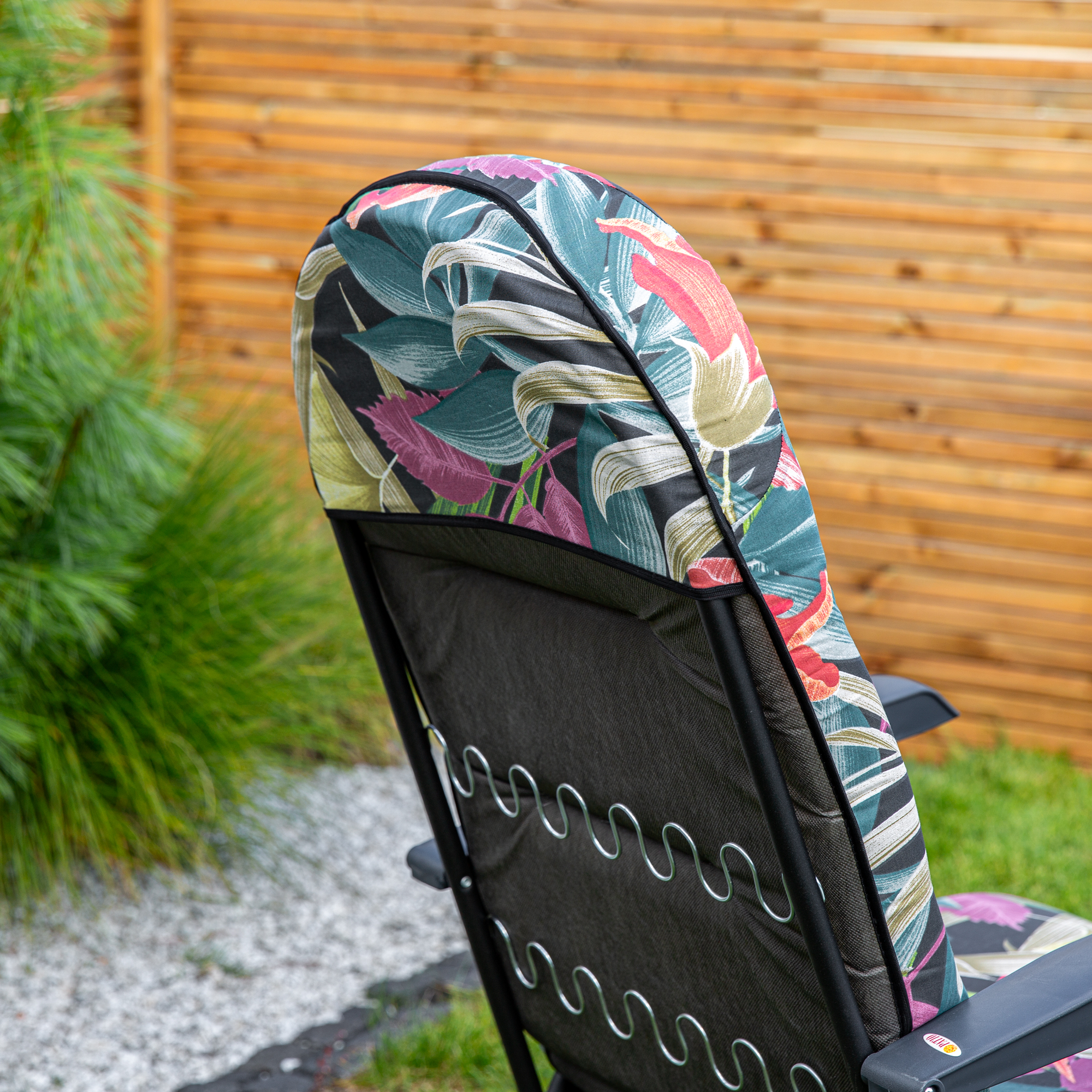 Polohovacie záhradné kreslo s podnožkou Galaxy Plus Black Edition G052-23IB PATIO