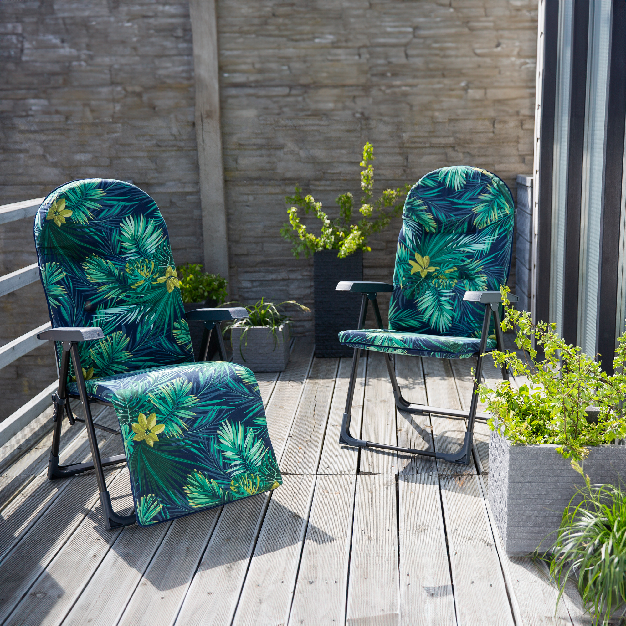 Sedia pieghevole Galaxy Black Edition G051-02IB PATIO