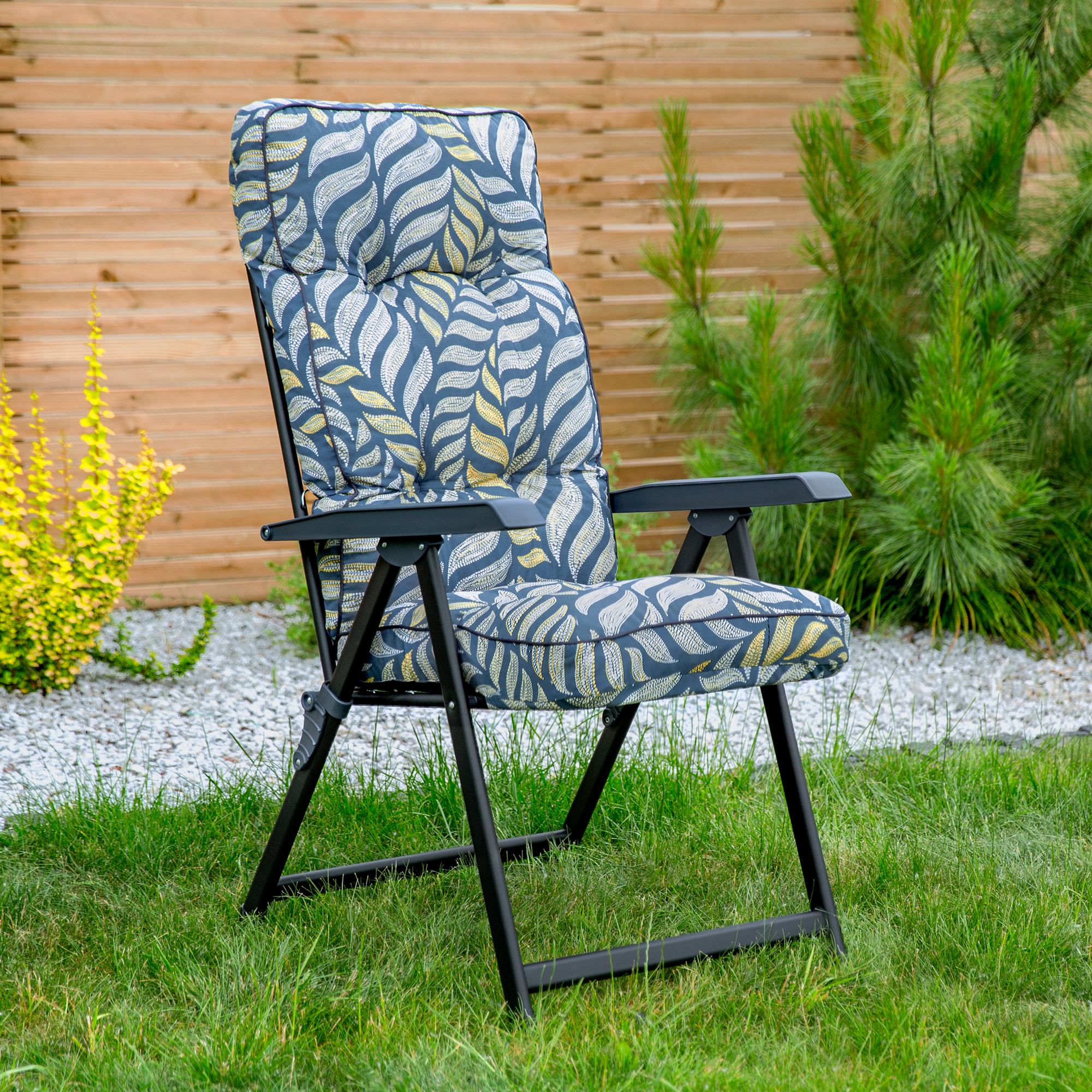 Polohovacie záhradné kreslo Lena Black Edition G050-06PB PATIO