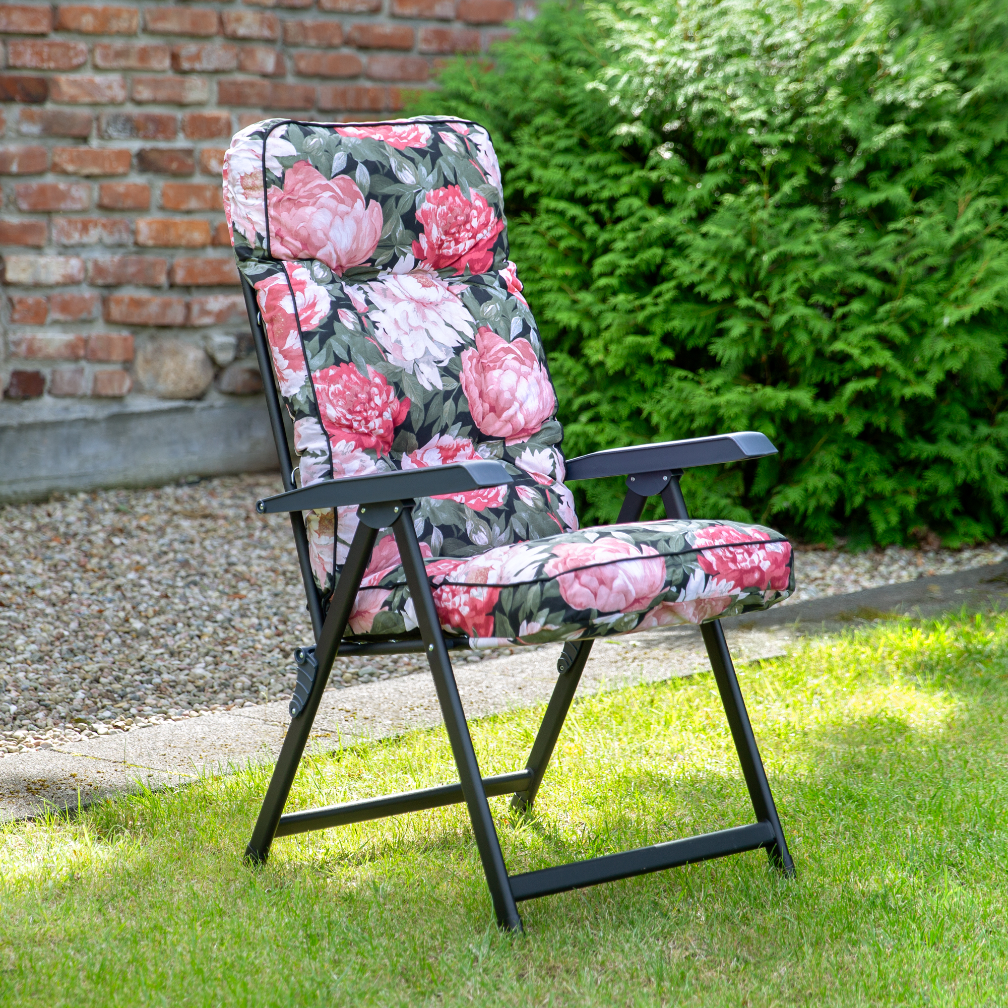 Polohovací zahradní křeslo Lena Black Edition A101-23PB PATIO
