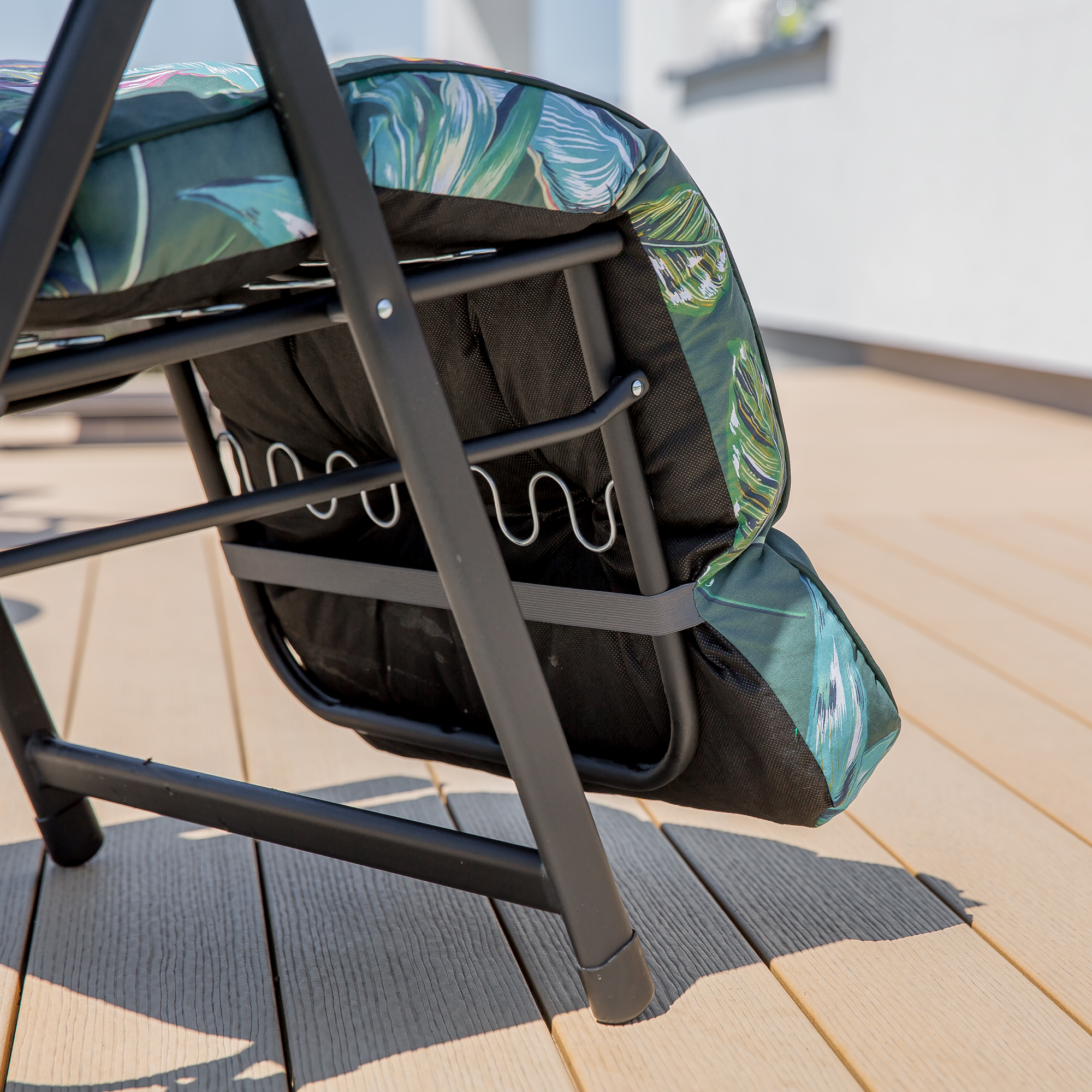 Polohovací zahradní křeslo s podnožkou Lena Plus Black Edition G058-02PB PATIO