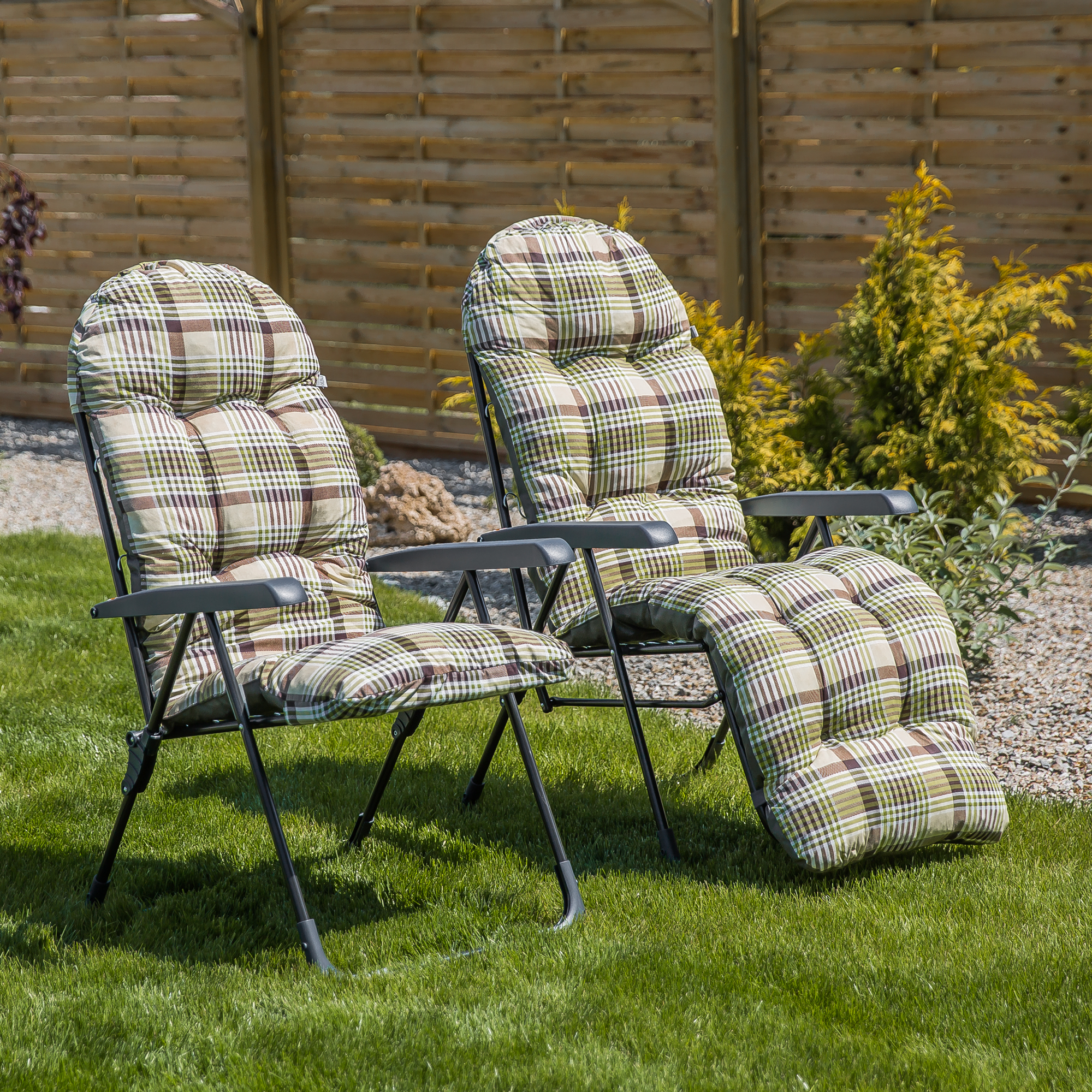 Garden recliner with cushion Samar Plus B003-13PB PATIO