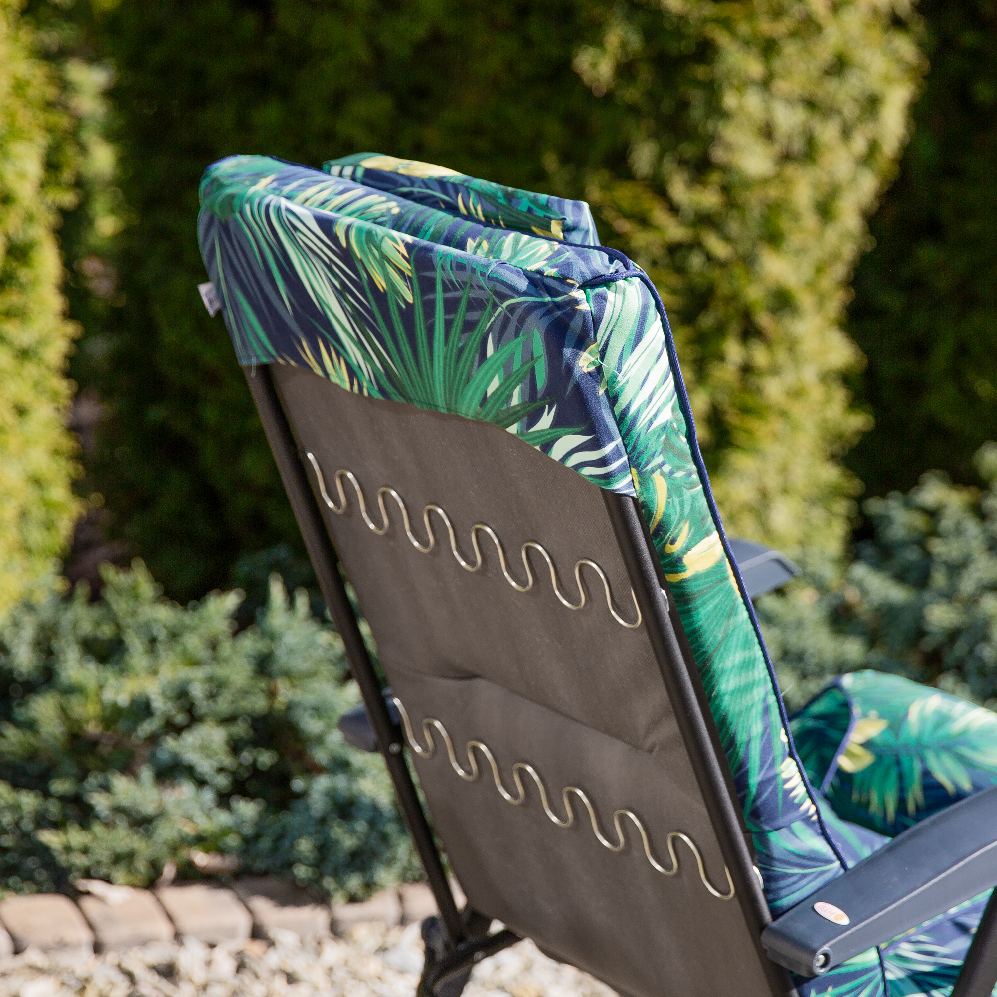 Polohovací zahradní křeslo Mijas Black Edition D002-07PB / G051-02IB PATIO