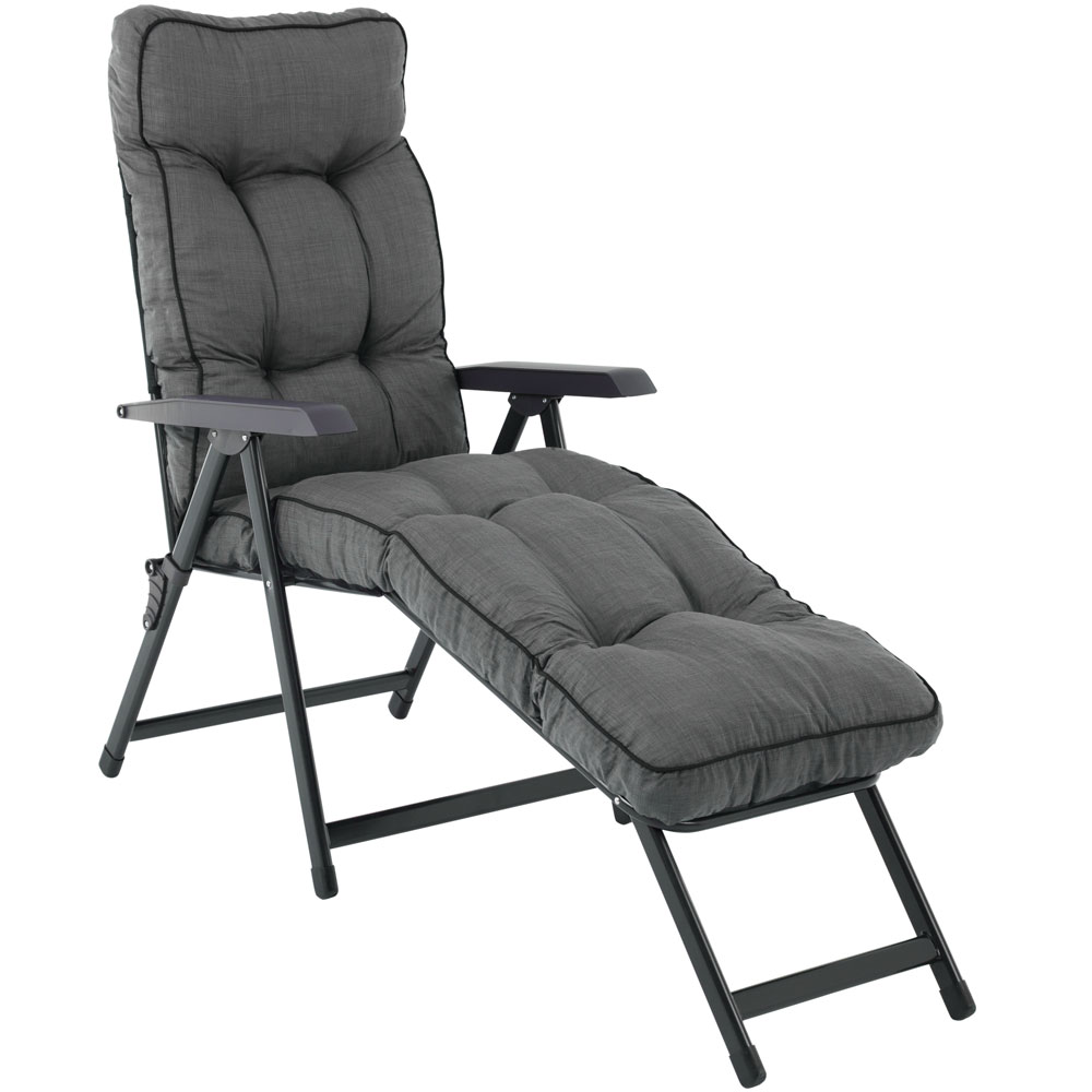 Șezlong de grădină cu suport de picioare Lena Lounger H024-07PB PATIO